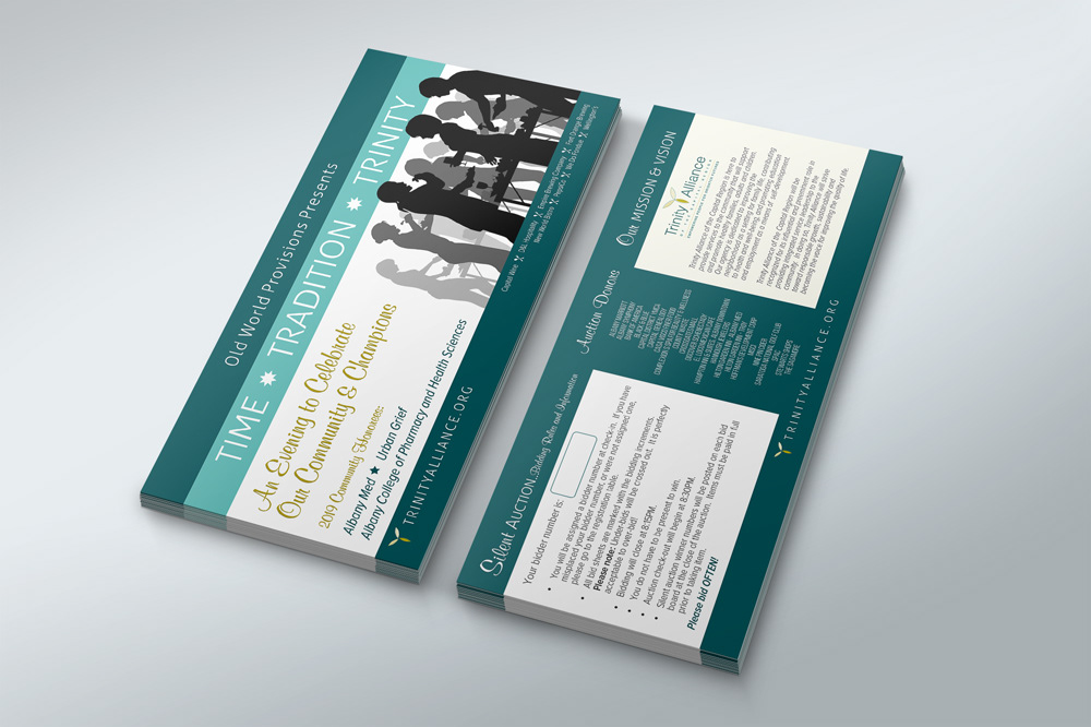 9 x 4 event program rack card