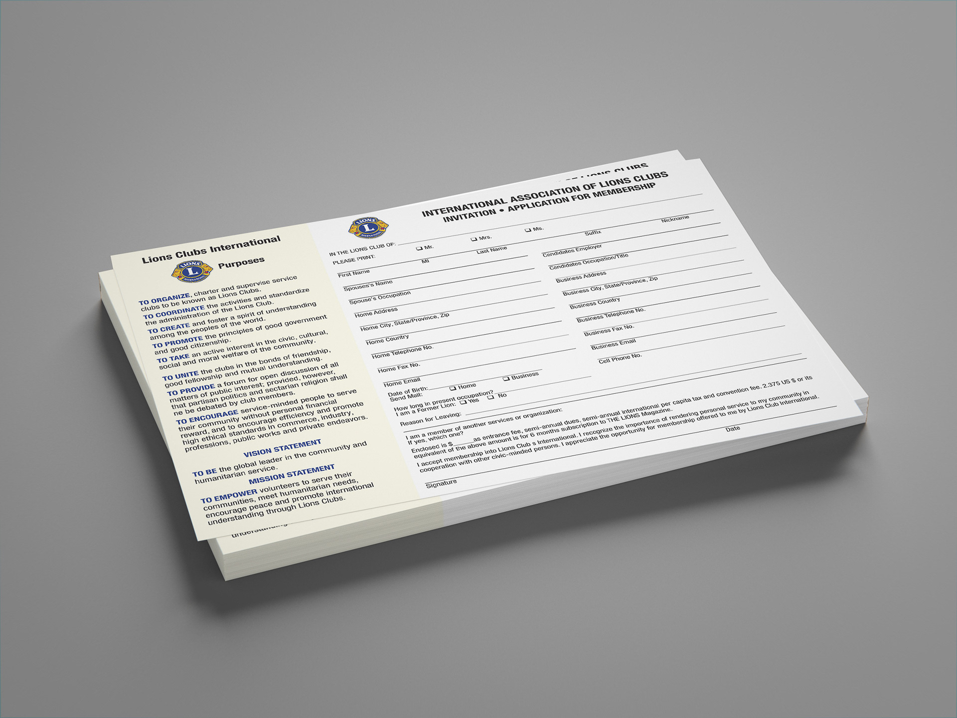 8 x 5 membership postcard