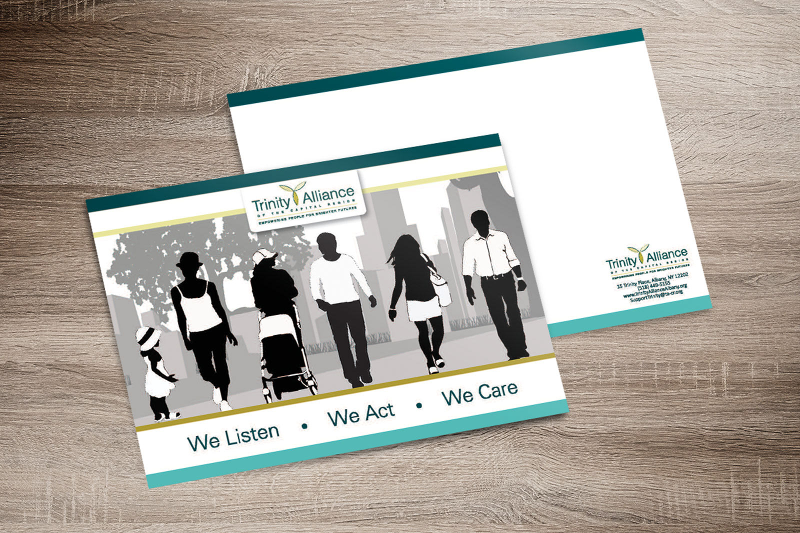 8 x 5 organization postcard 