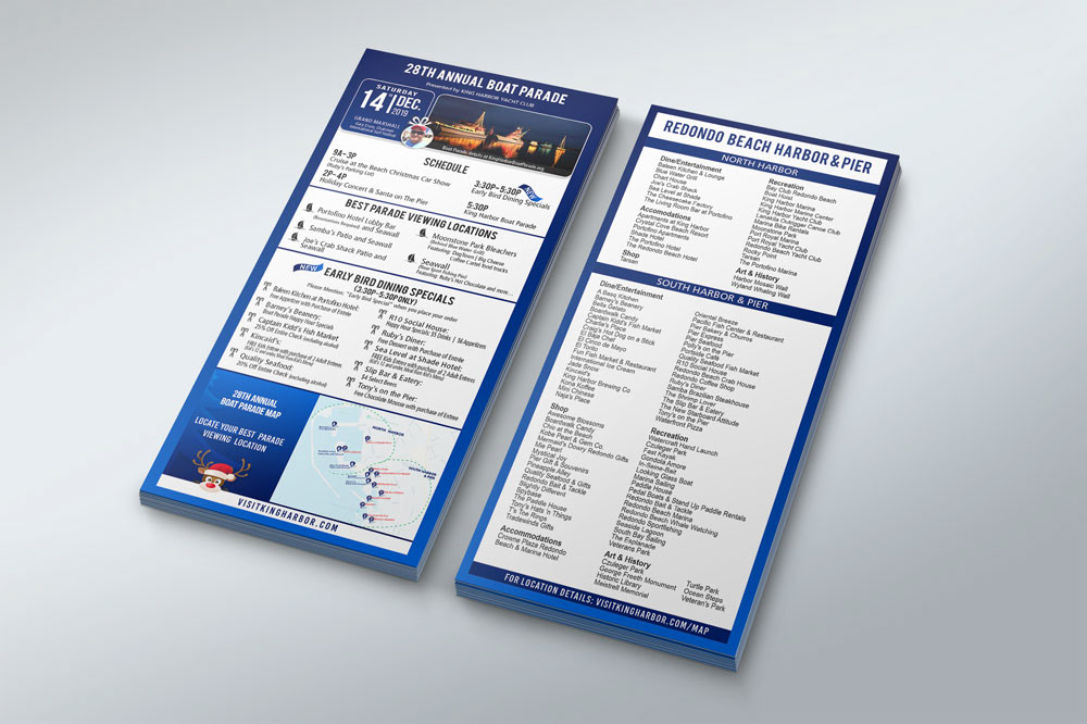 9 x 4 community event rack card