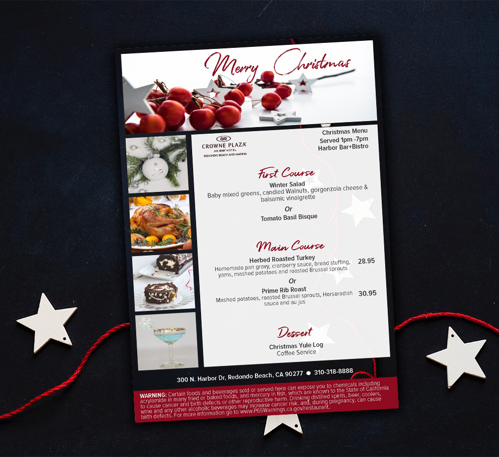 holiday menu