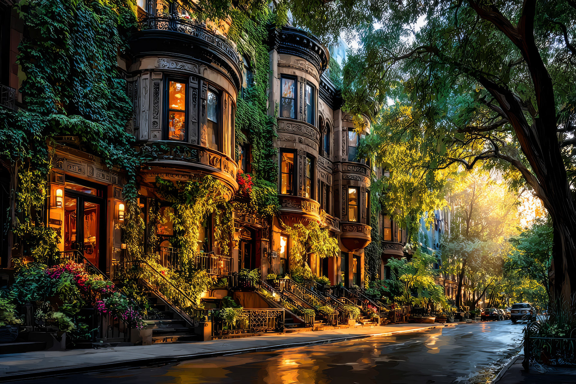 Whispers of Golden Hour in Harlem