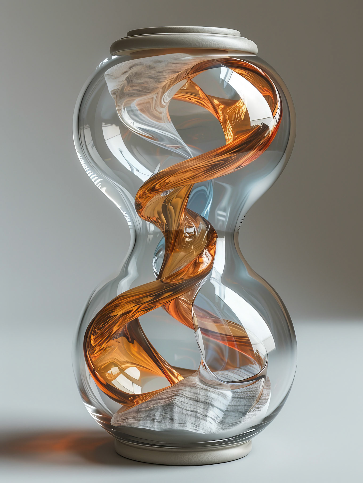 3D Anamorphic Art: Time Travel