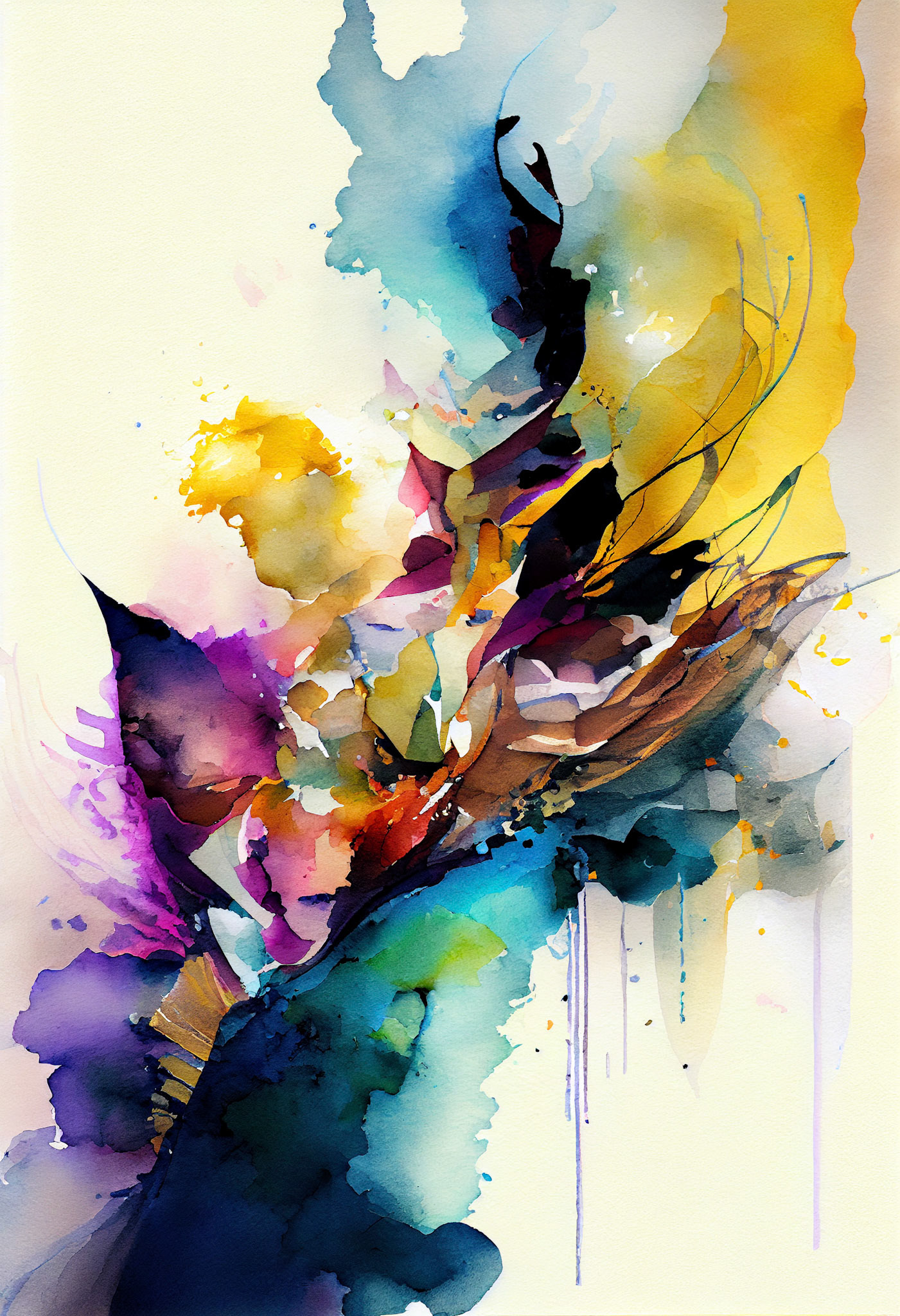 HD Resolution Contempory Watercolor #1