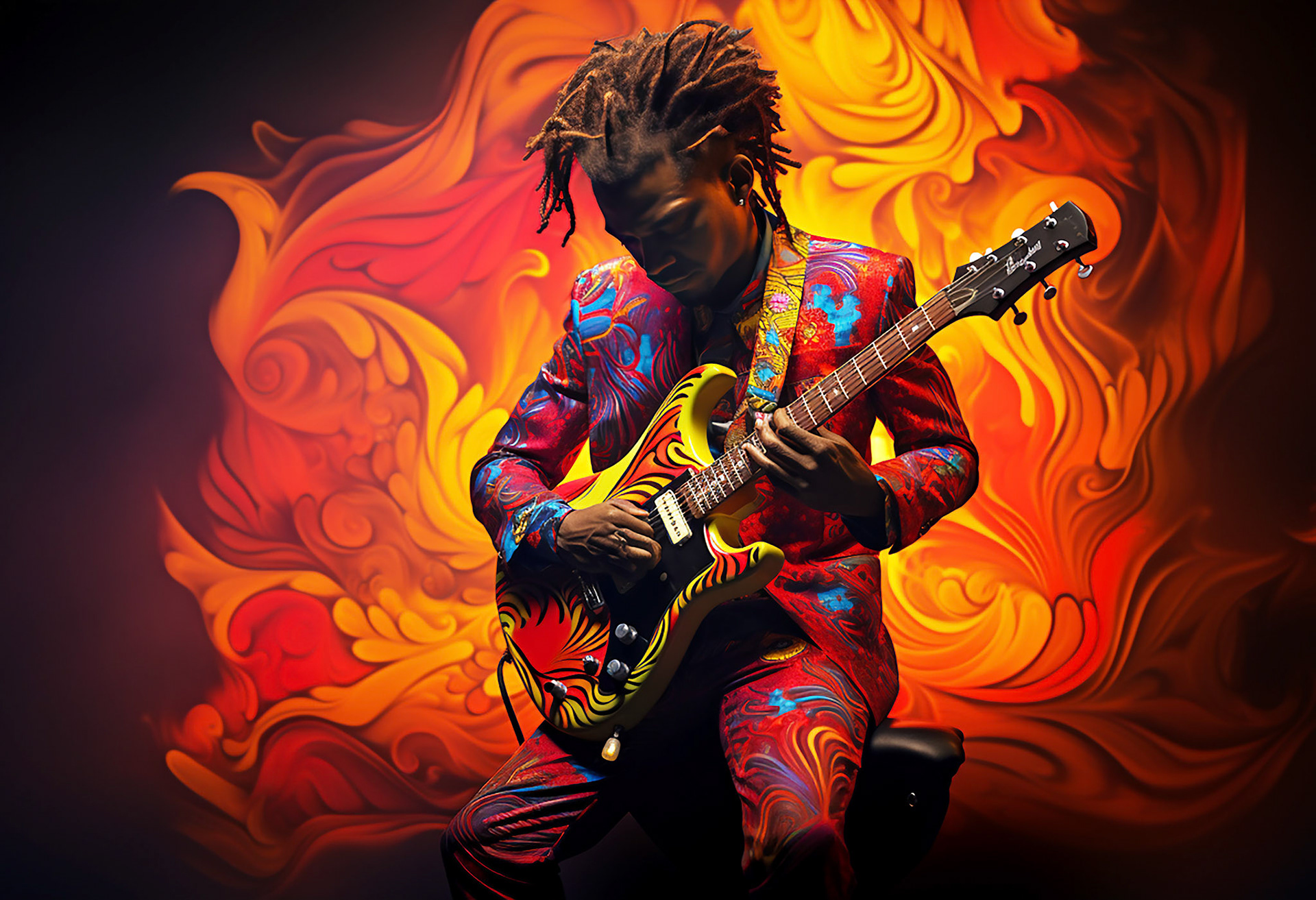 Afrobeat Guitar Player