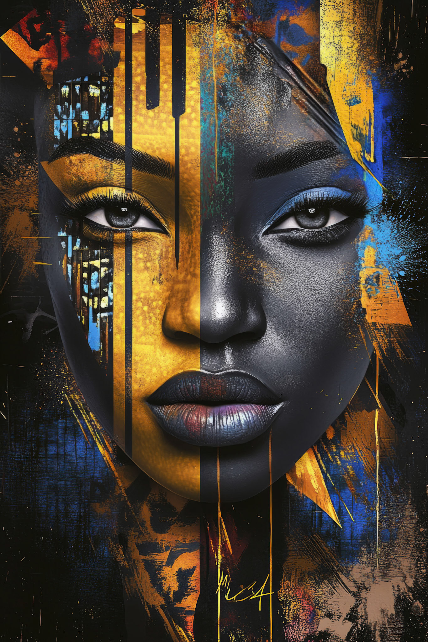 African Art on Black Background Vol. 14