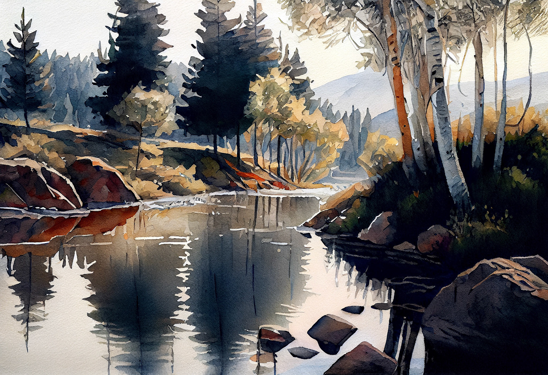 Landscape Watercolor Painting #5