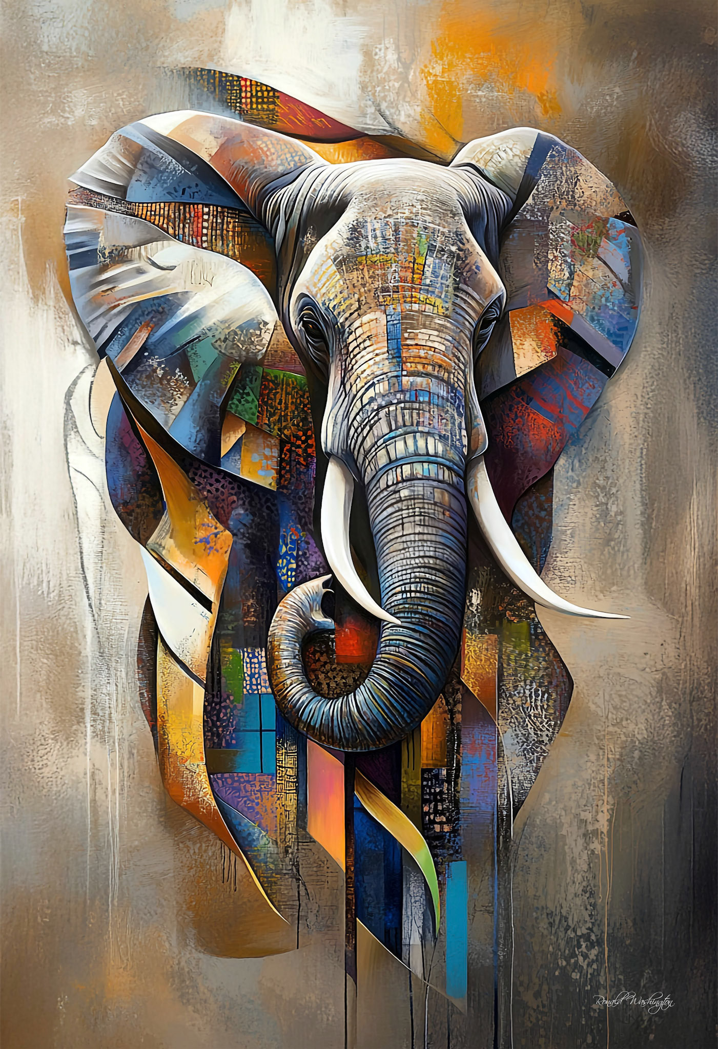 Abstracted African Elephant