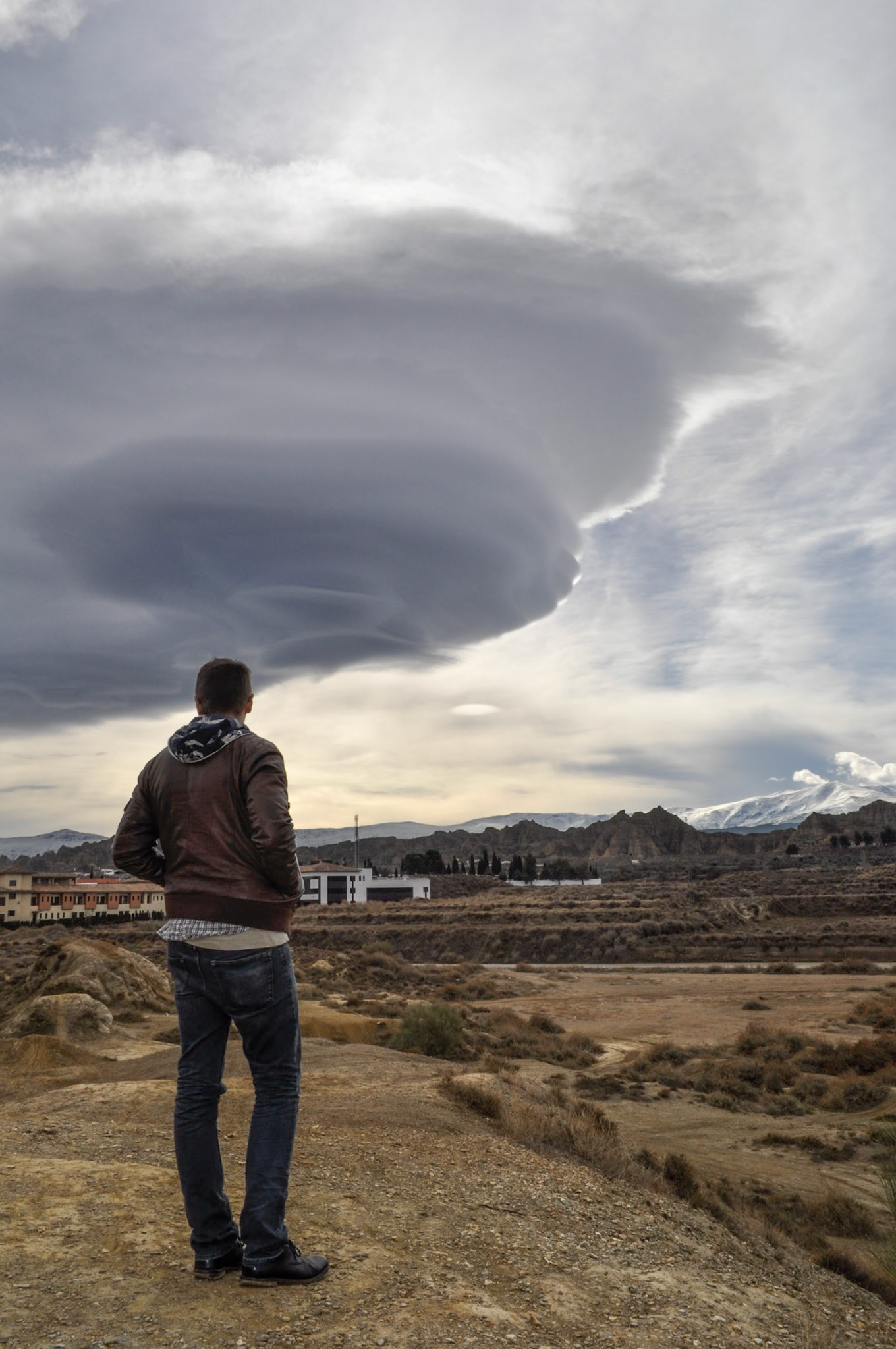 Nube lenticular. Guadix.