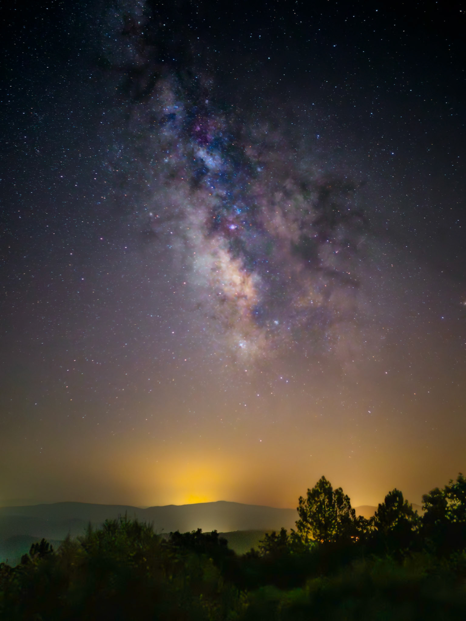 Perseidas. Mirador de la Cruz. Sequeros.