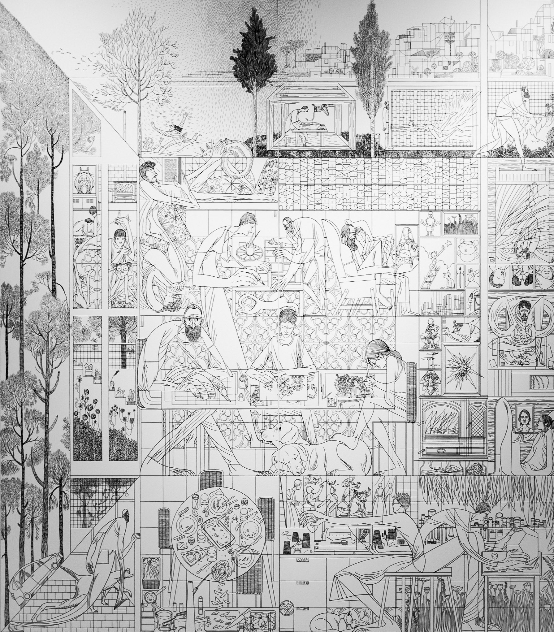 Santiago García y Lola Moral en el Pabellón Real. Granada