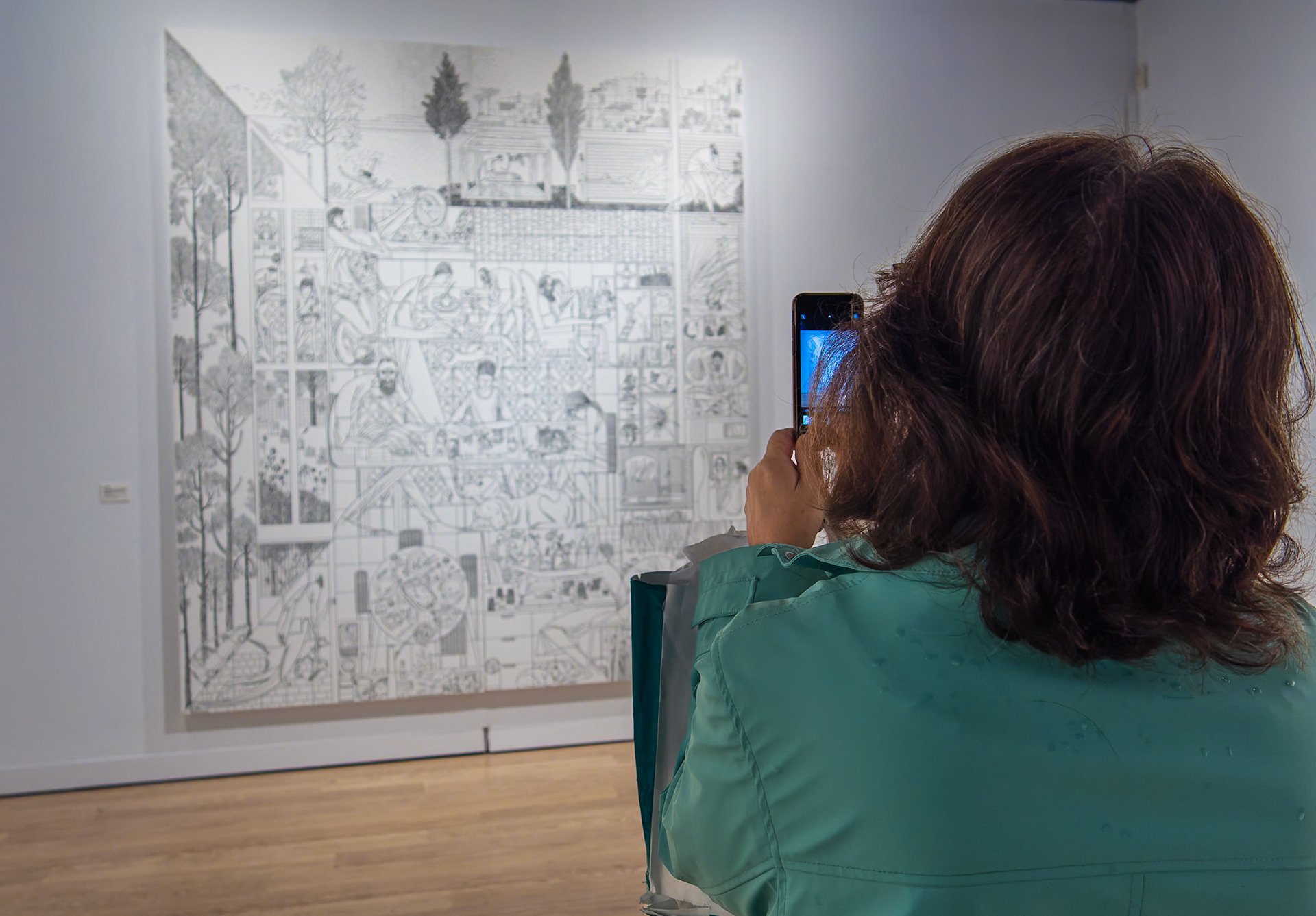 Santiago García y Lola Moral en el Pabellón Real. Granada