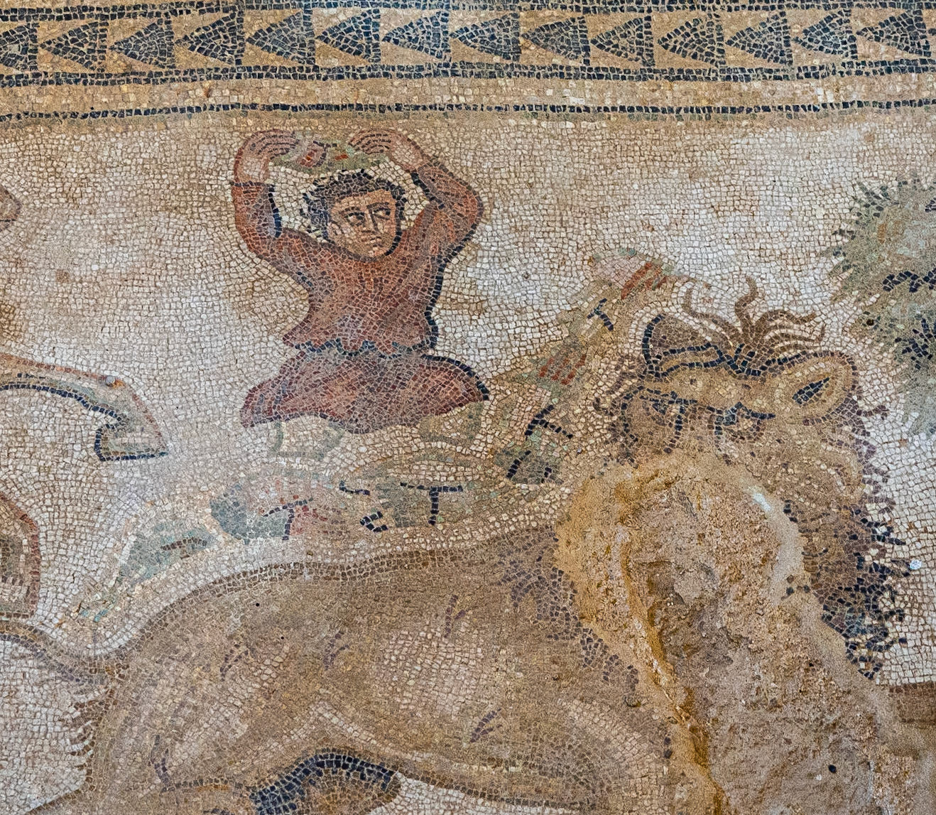 Detalle cacería de leones