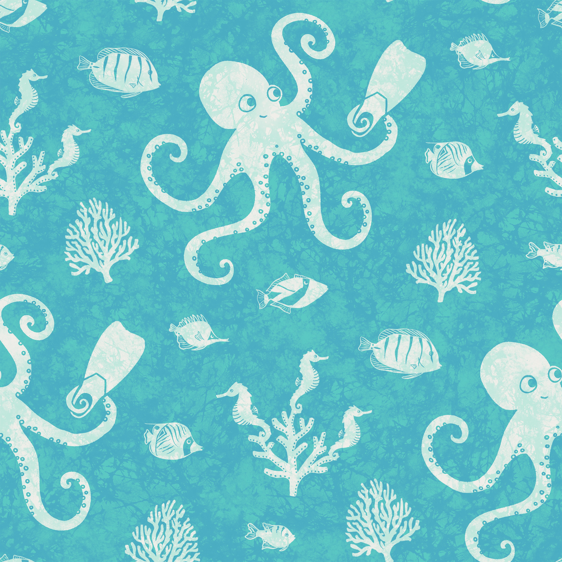 Curious Octopus in Hanauma Bay 001-1A