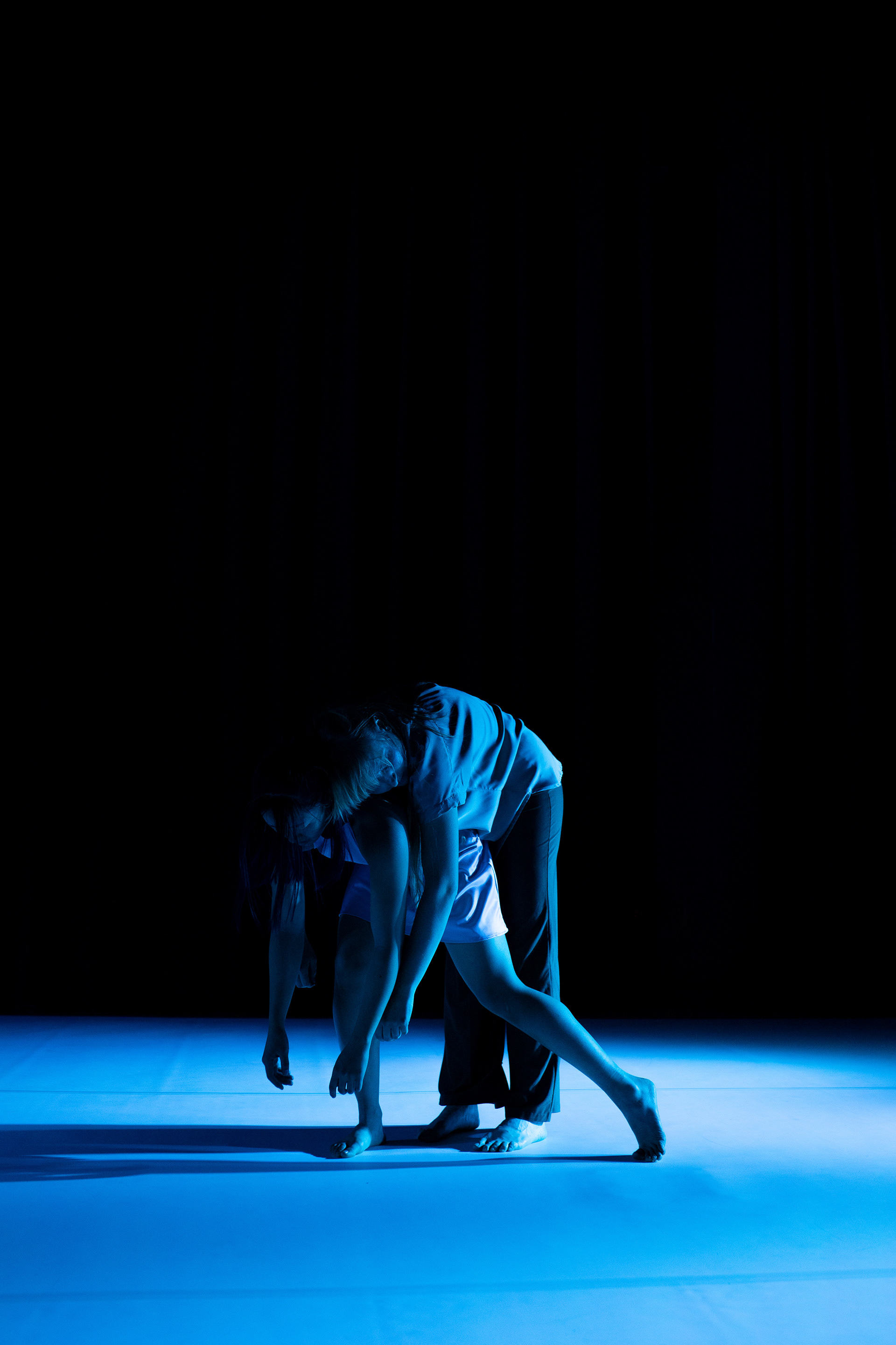 Dancing the dreams of Kiribati and Great Salt Lake in a piece made for Shoreline Swell by the Lake, Sarah, Hannah Huang, and Mel Soul. Photo by Becca Webb..