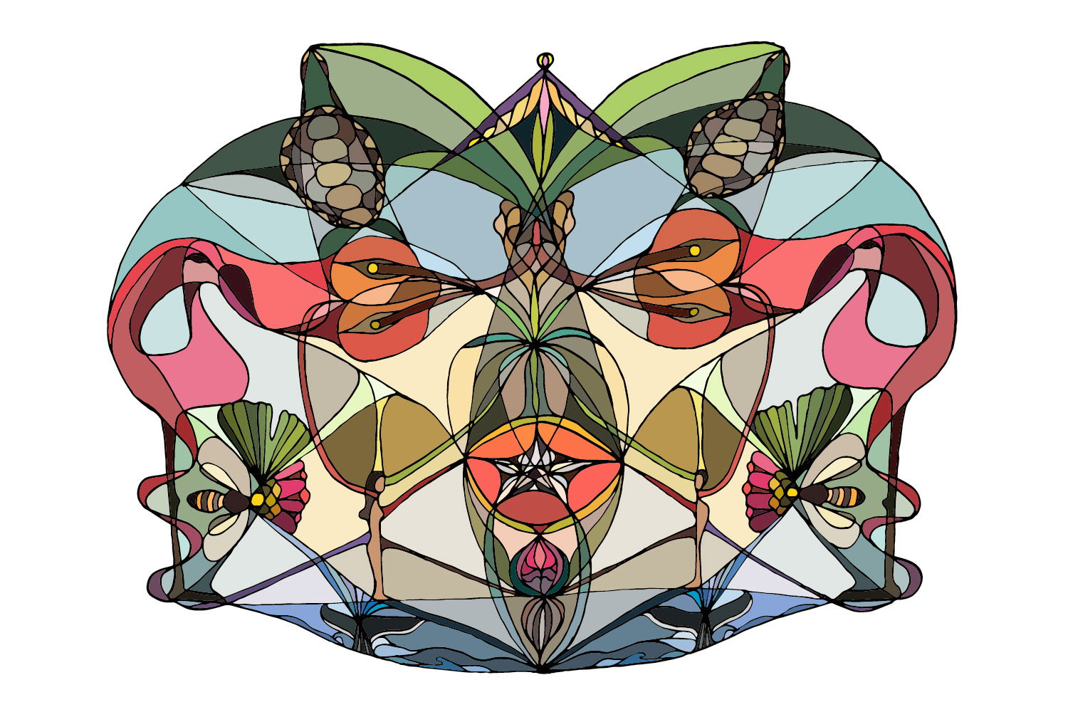 Illustration Mosaik Muse Eden