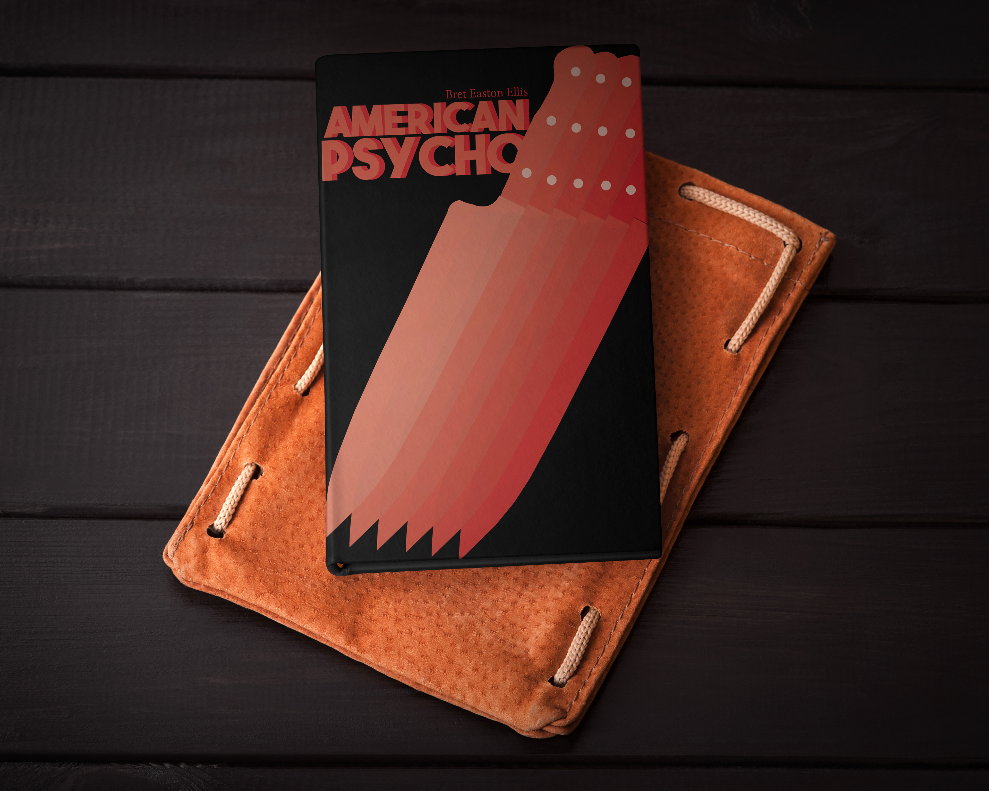 Book Cover, for this particular project we had to pick an already existing book and remake the cover. I chose American Psycho and I created an 80s style for the knife and words.