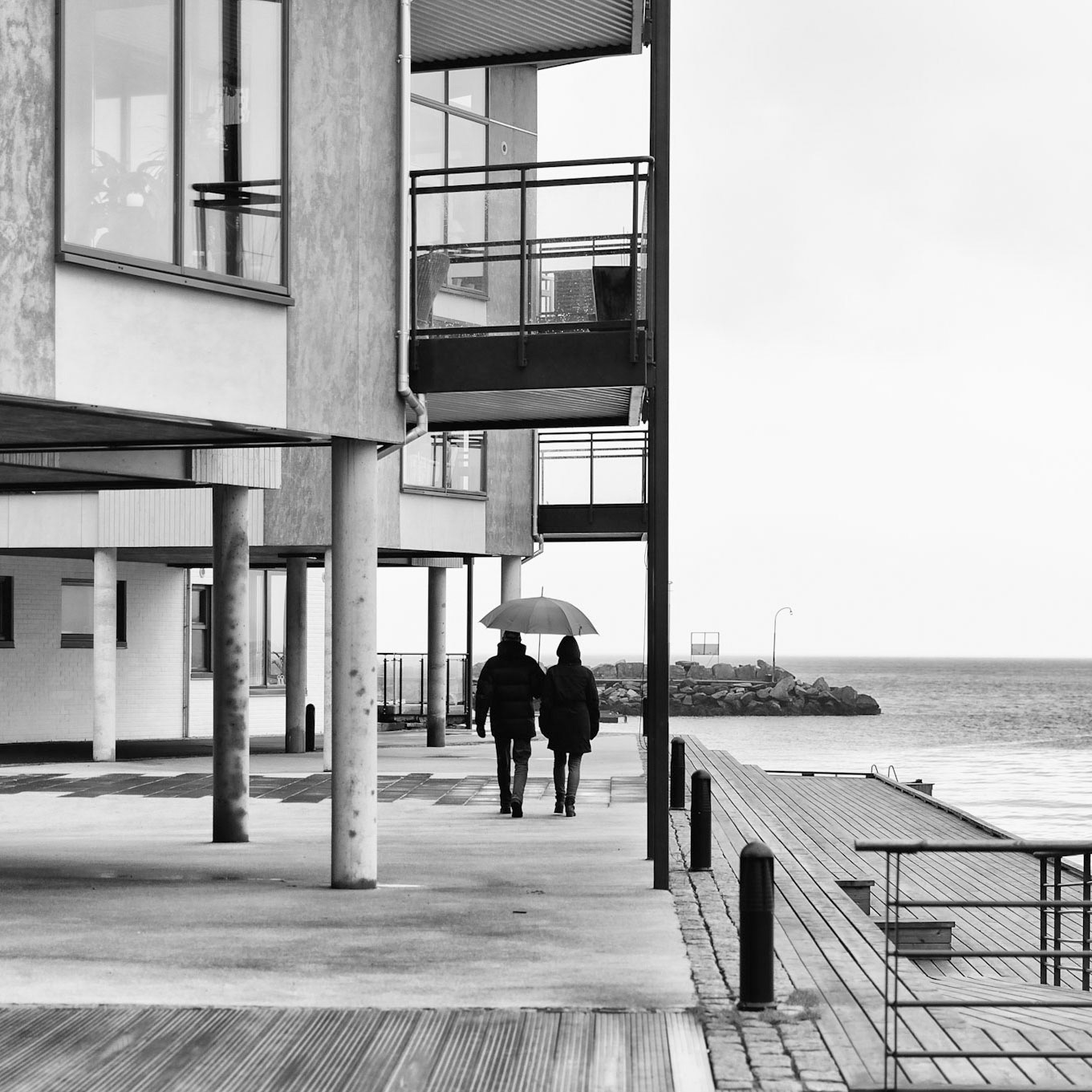 Love under a umbrella