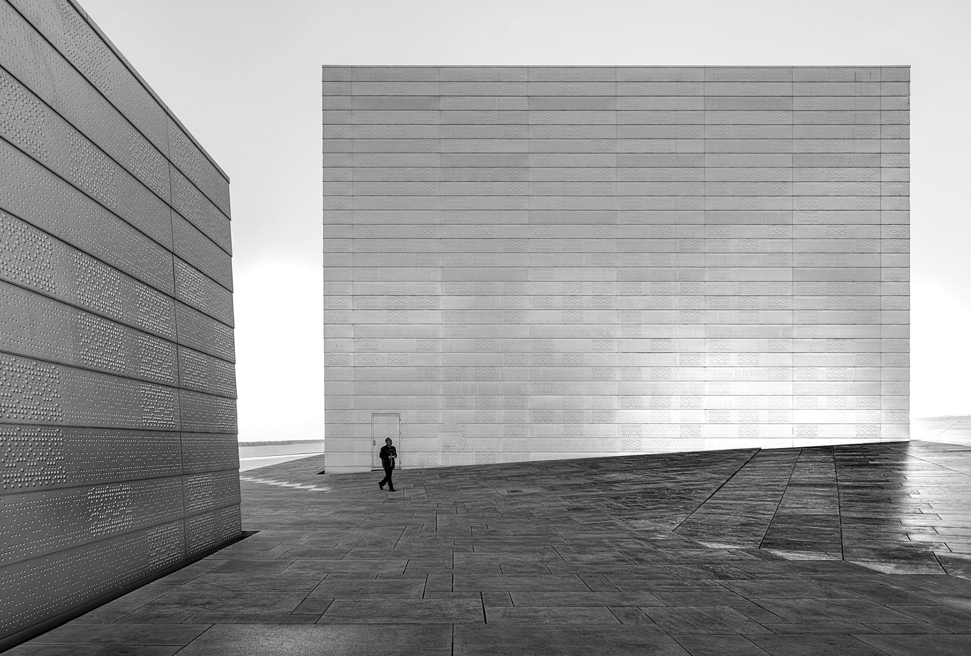 Opera roof- lonely man