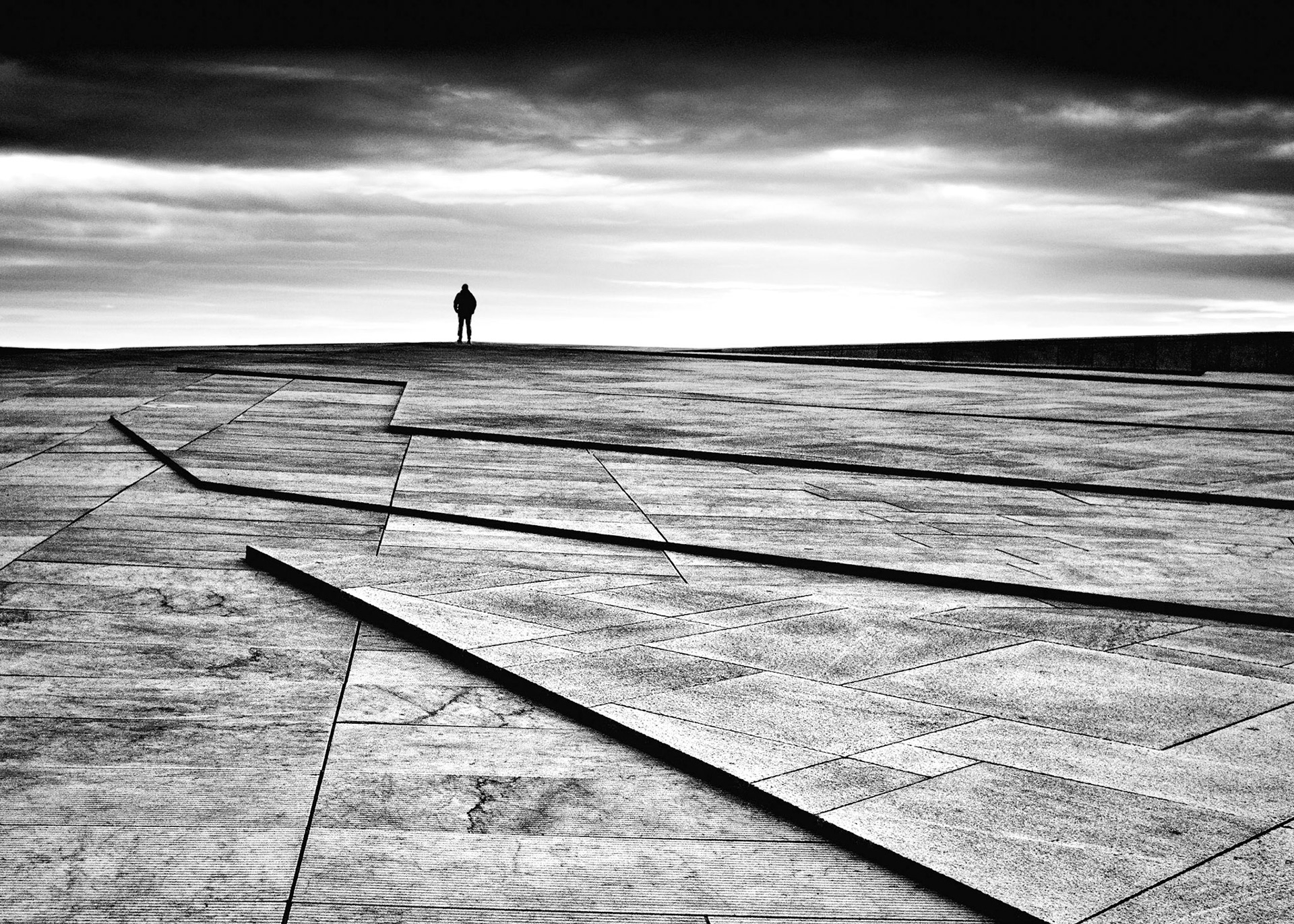 Silhuette at Oslo Opera