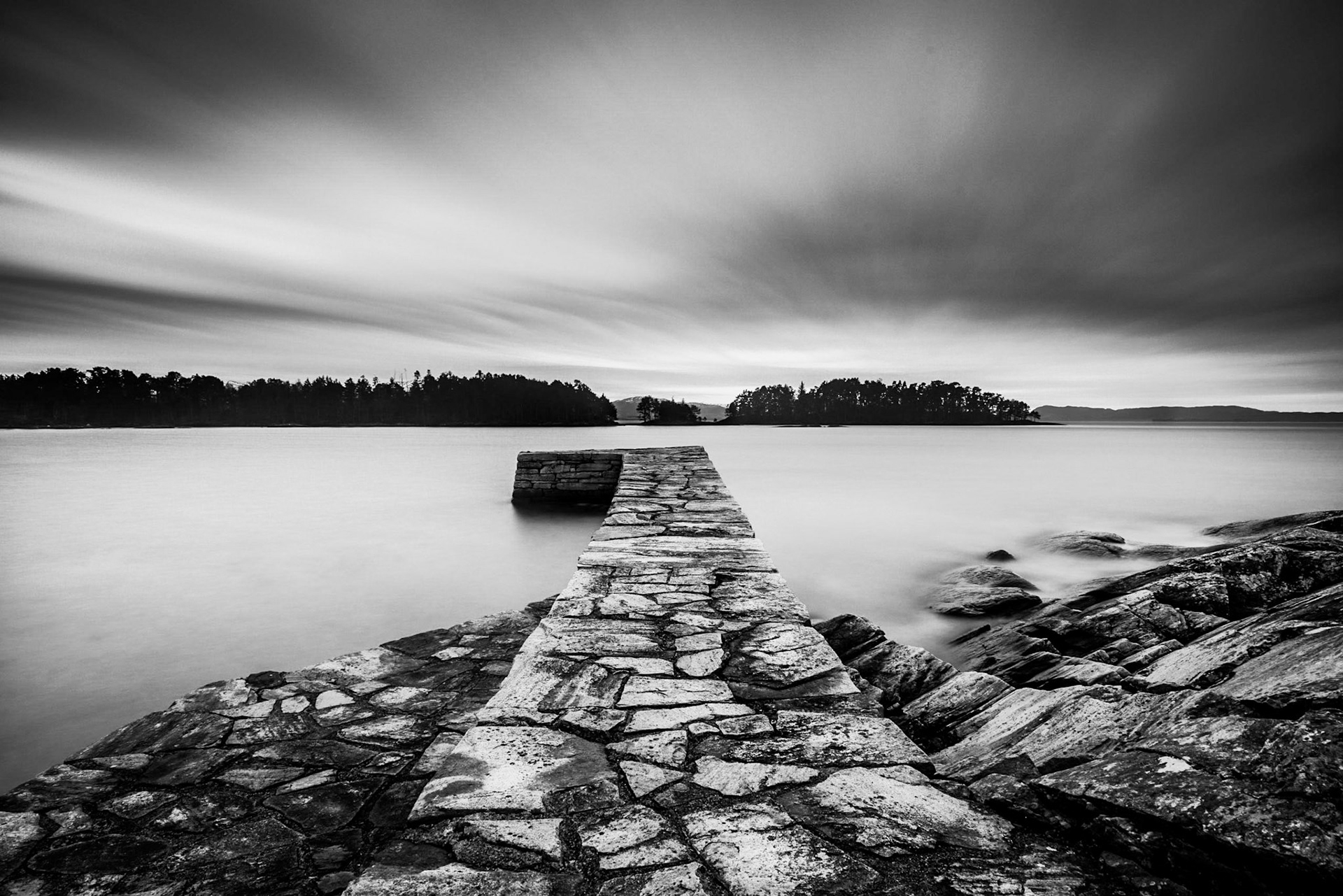 Long pier - pastelle evening