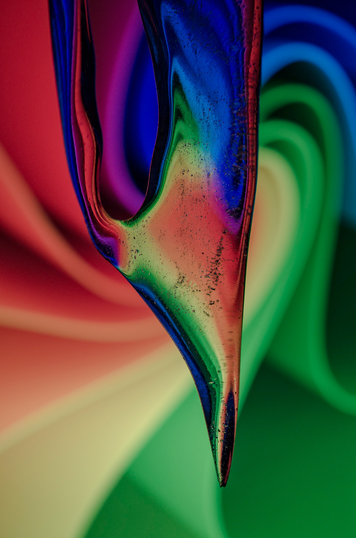 Istapp i fargerikt miljø