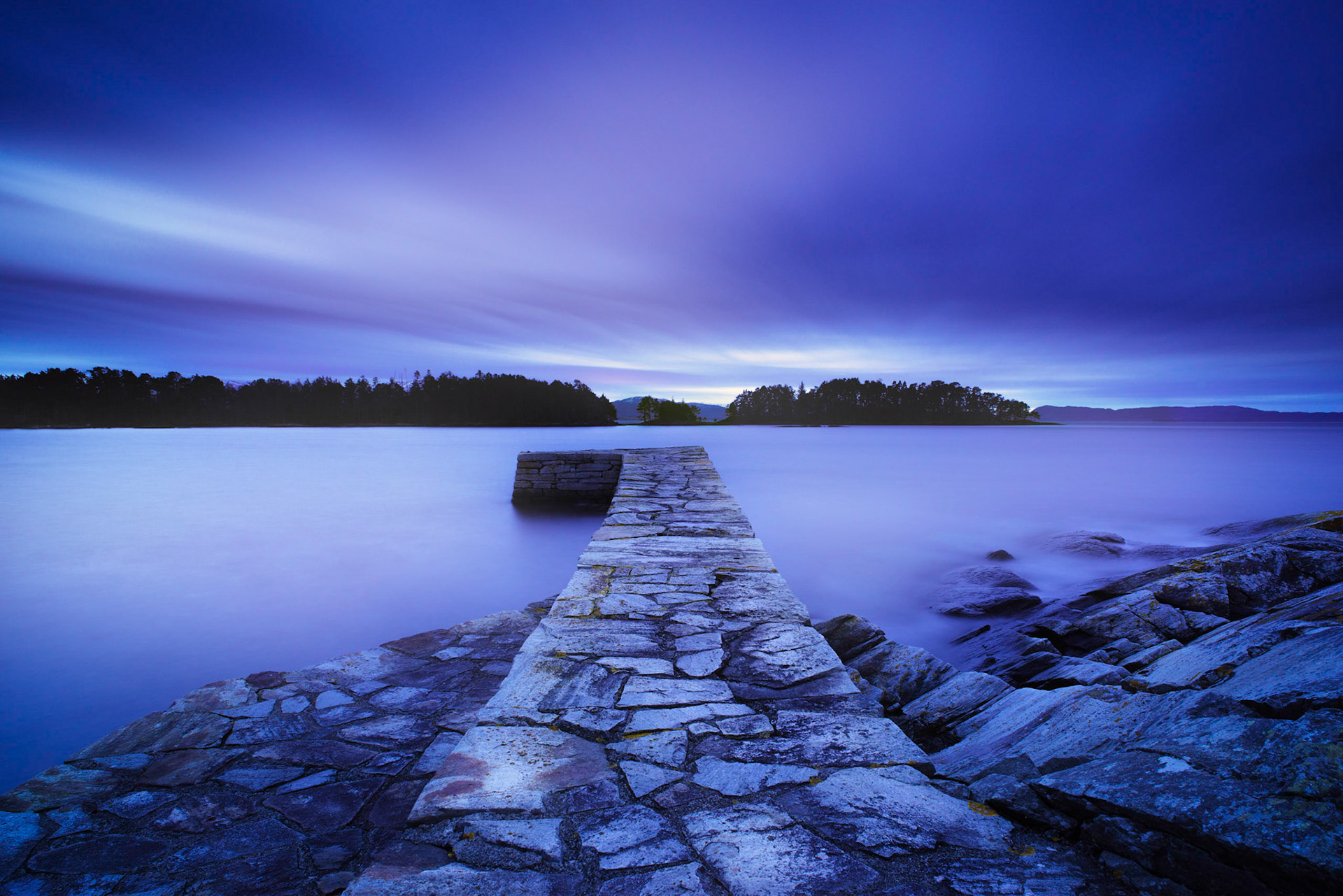 Long pier - pastelle evening