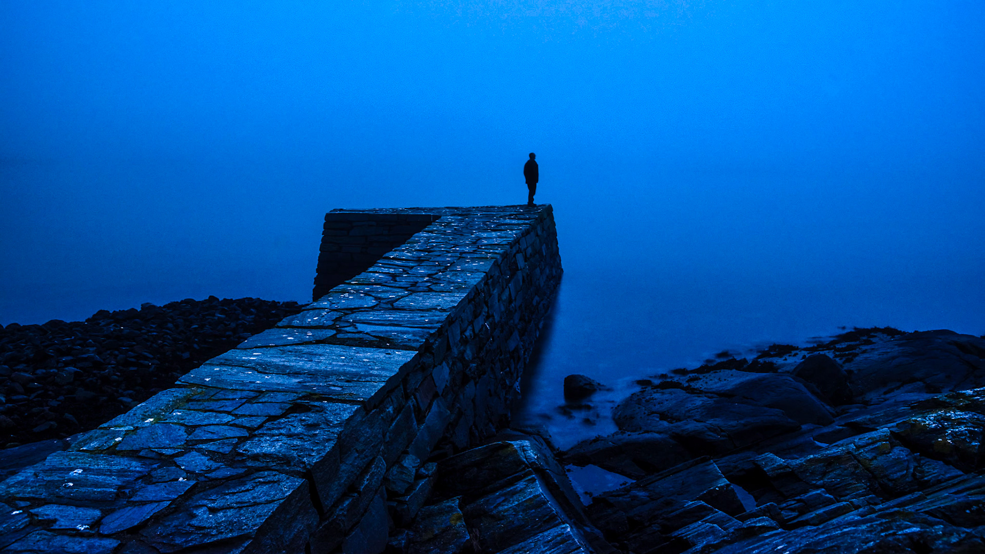 Dårlig sikt fra leirkaien