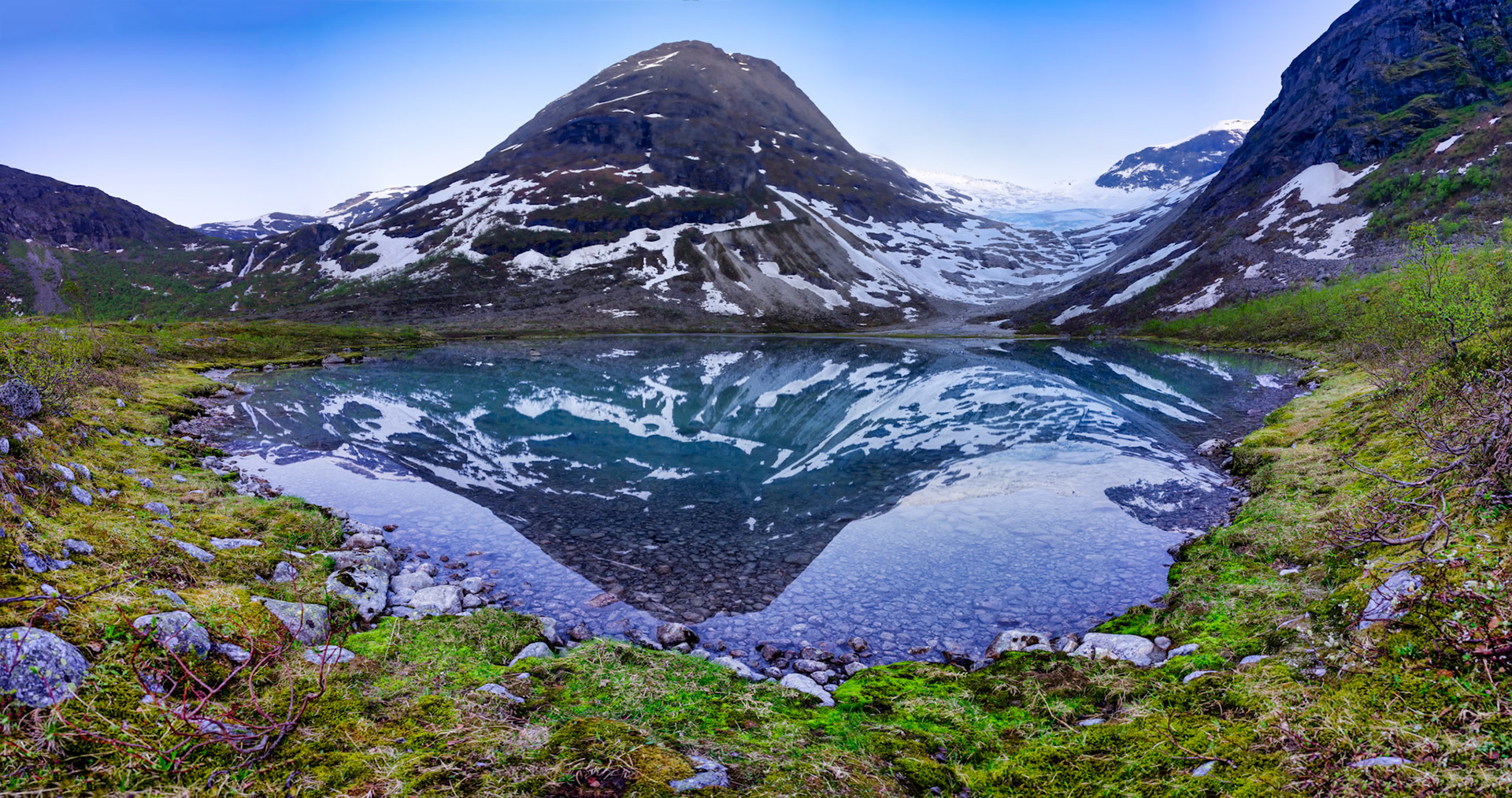 Little lake by the Bødalsglacier