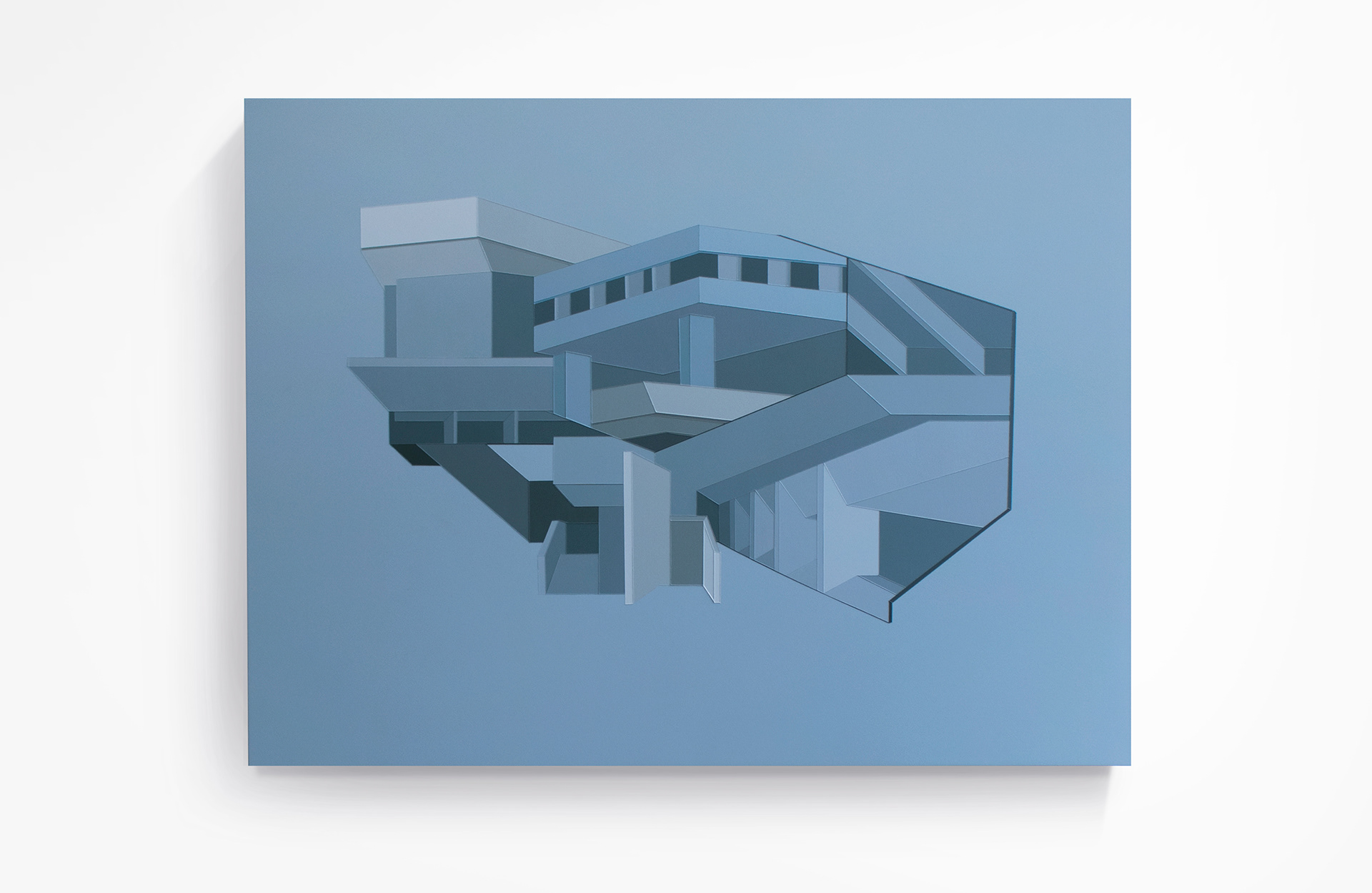 EC1N 6XX, acrylic on board, 45 x 60cm, private collection