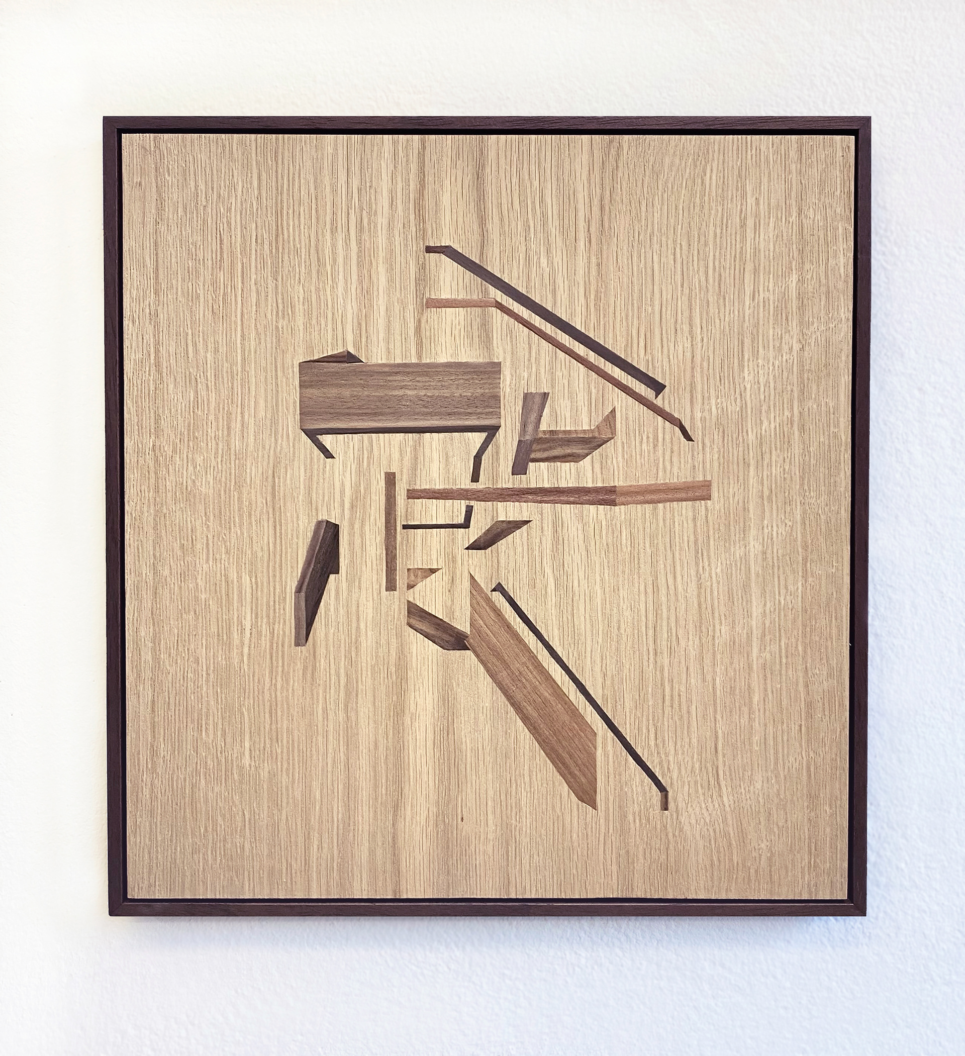 EC16 7DS, wood veneer, 37 x 34 cm, private collection