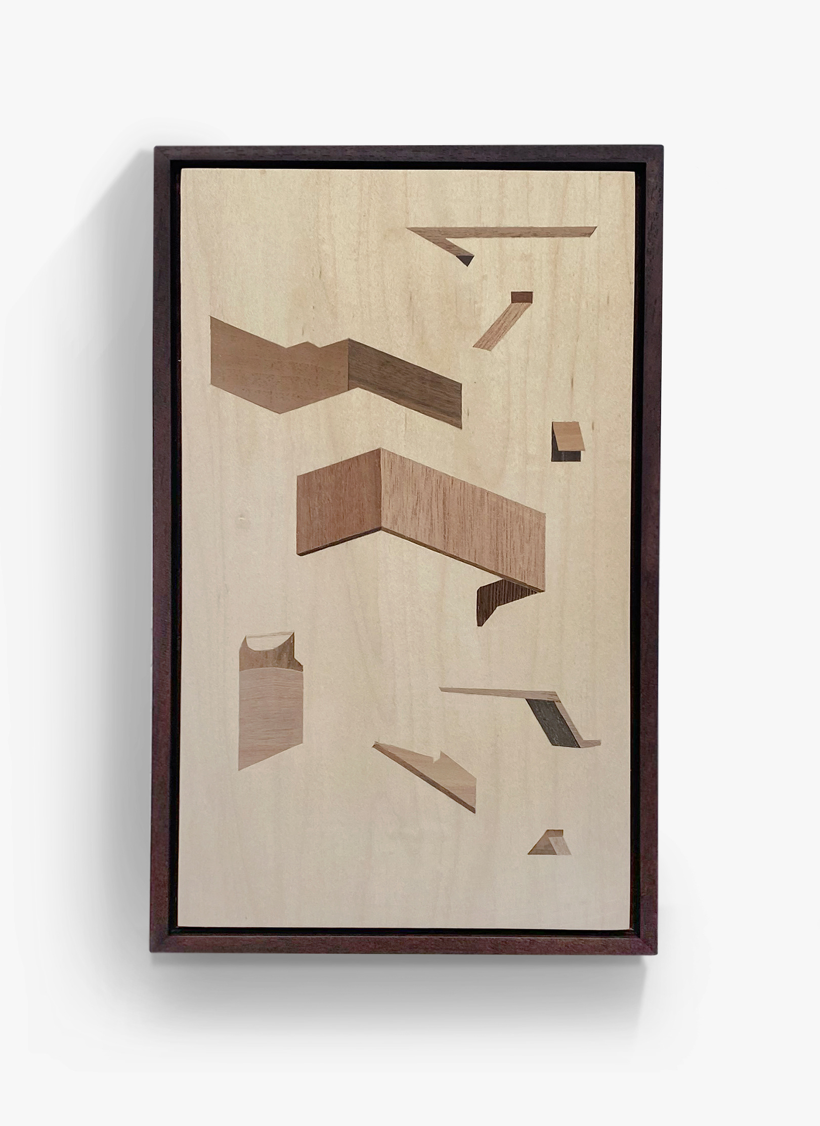 EC2Y 7QZ, wood veneer, 31 x 19 cm, private collection