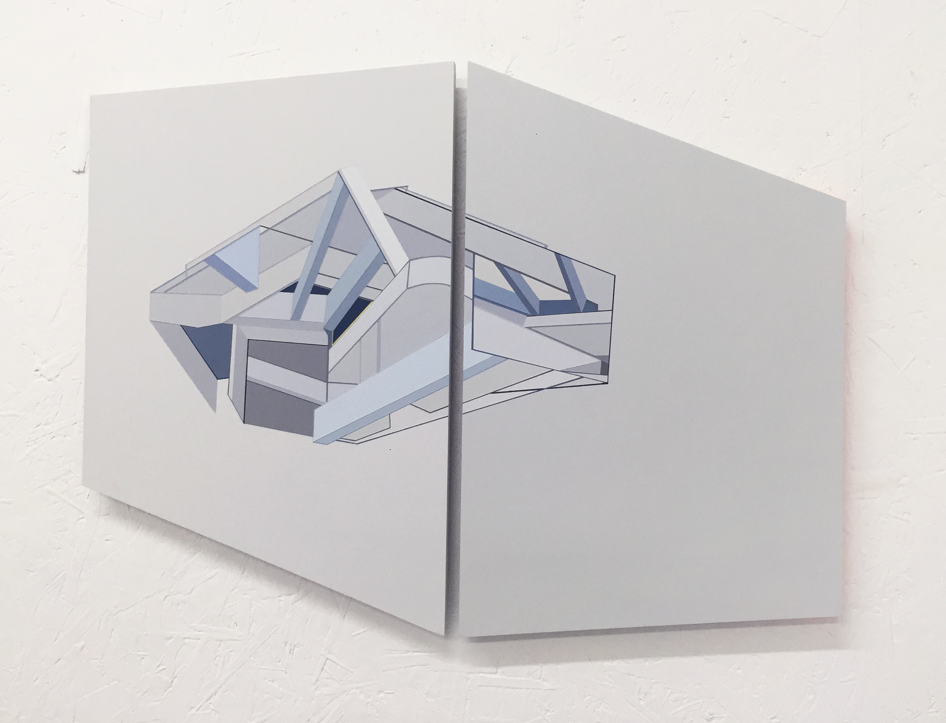 EH2 3FM, mixed media, 45 x 59 cm, private collection