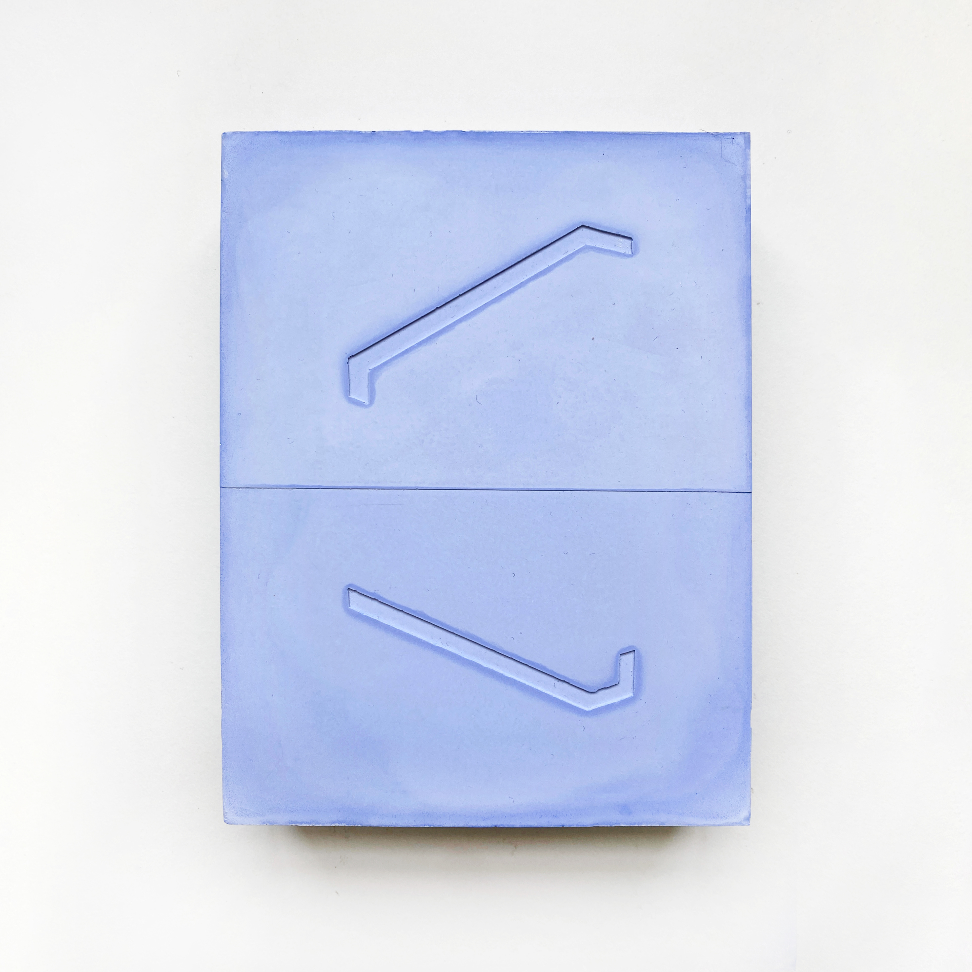 Untitled V, plaster, 14 x 10.5 x 3 cm, private collection