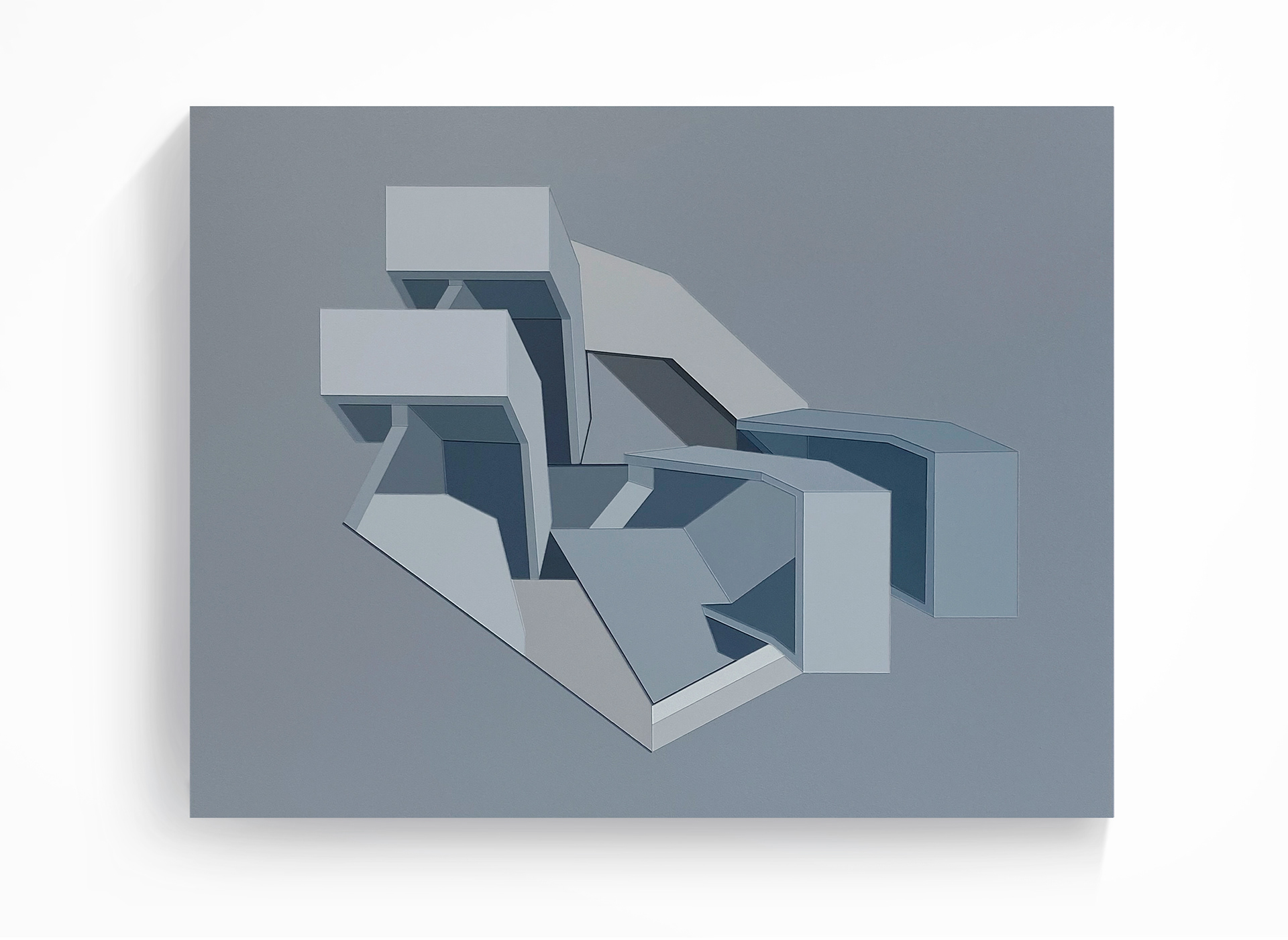 WC1H 8DS, acrylic on board, 28 x 35.5 cm, available