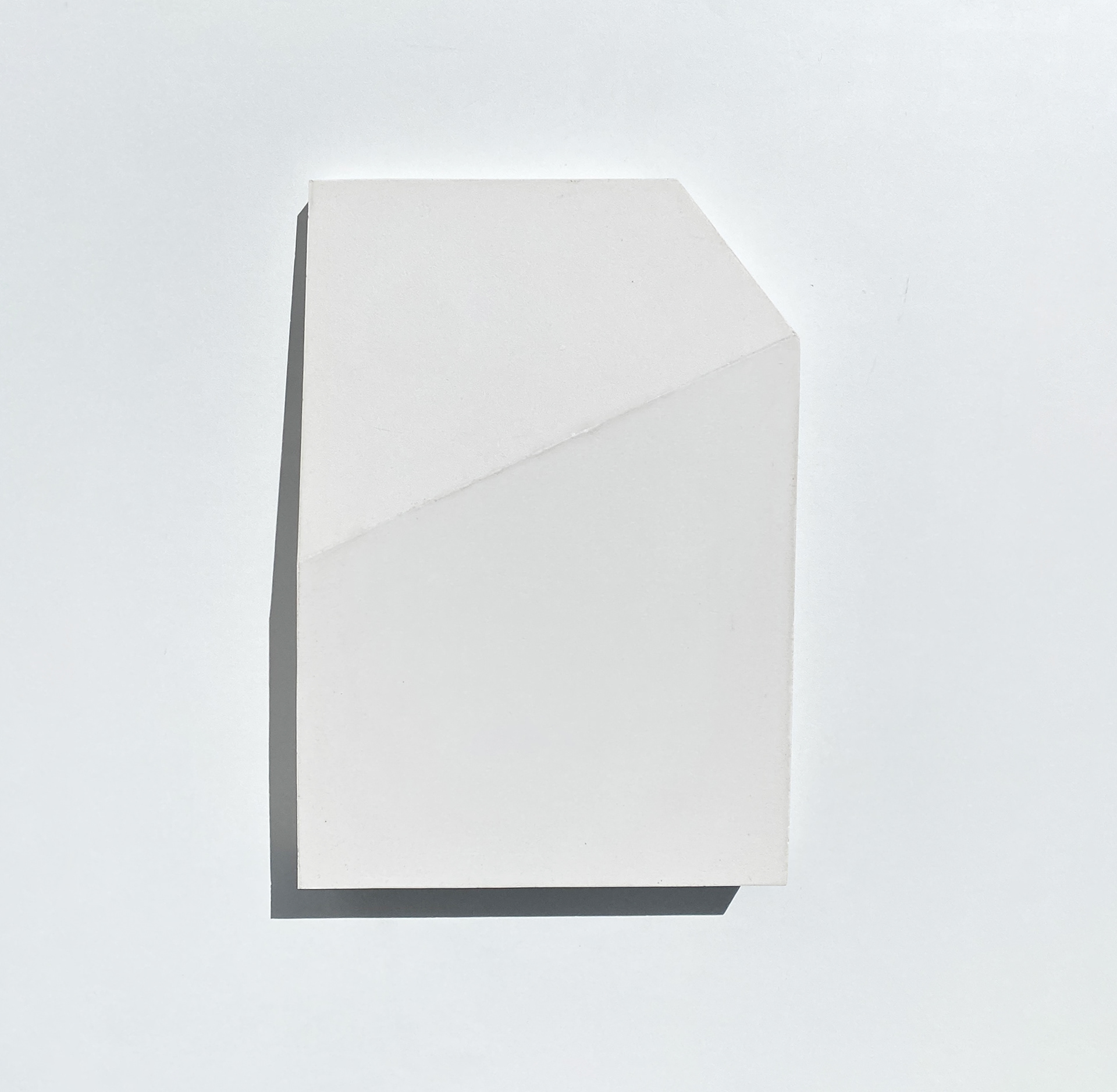 Untitled, plaster, 23 x 16 cm, available