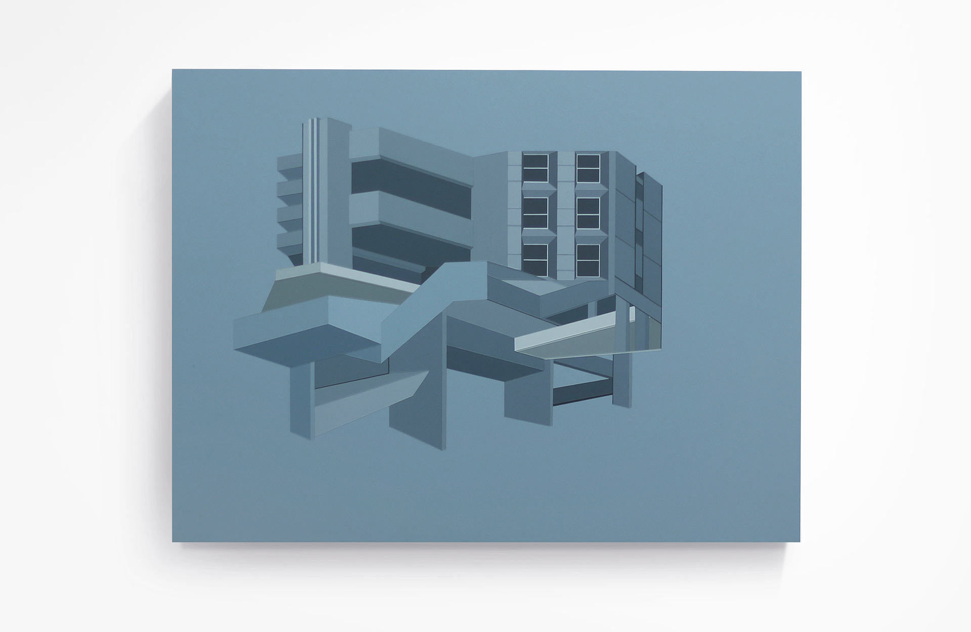 EC1N 7XX, acrylic on board, 45 x 60 cm, available