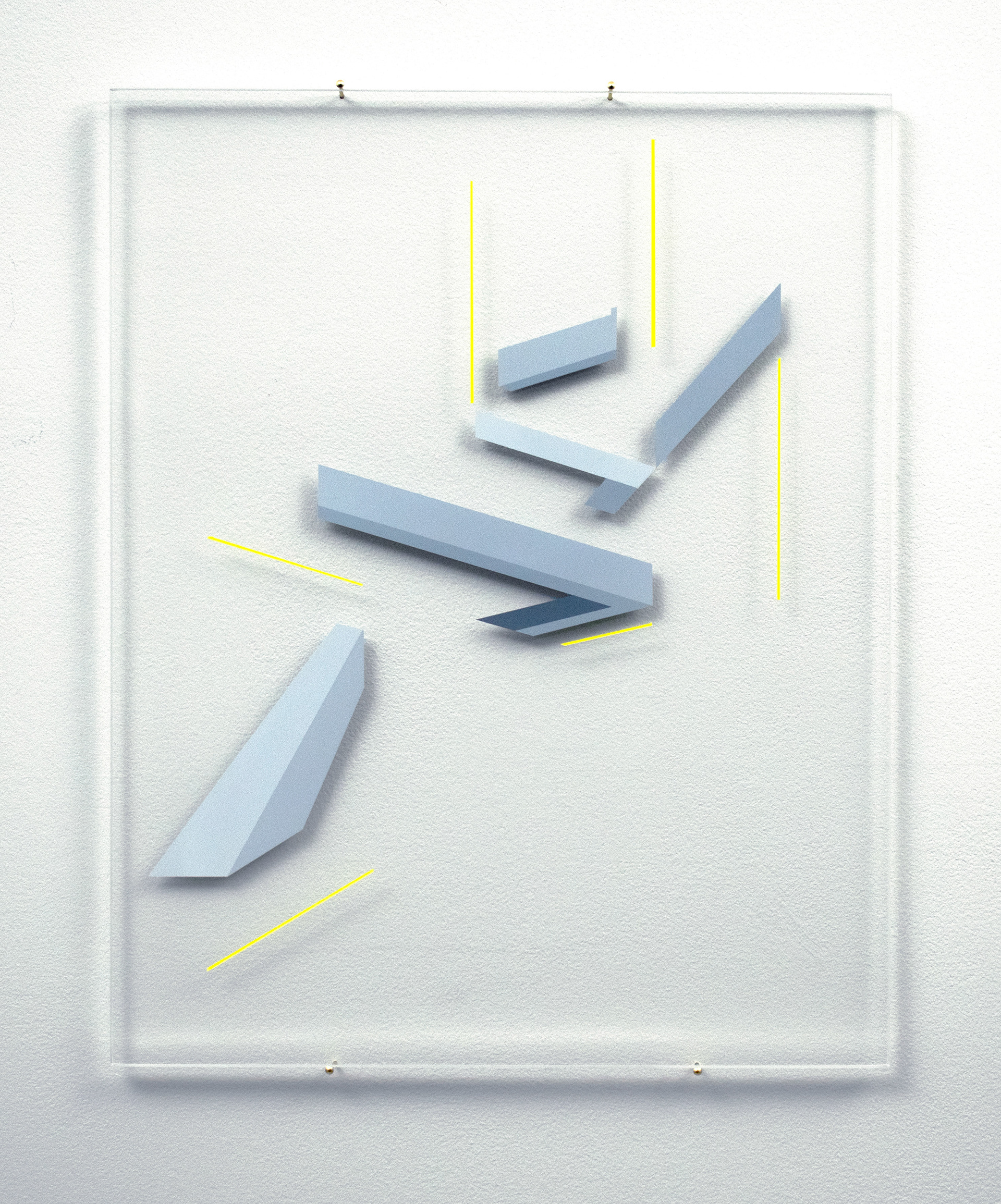 Olivia Turner and Rhona Taylor, Parallel II, mixed media on acrylic, 35.5 x 28 cm, available