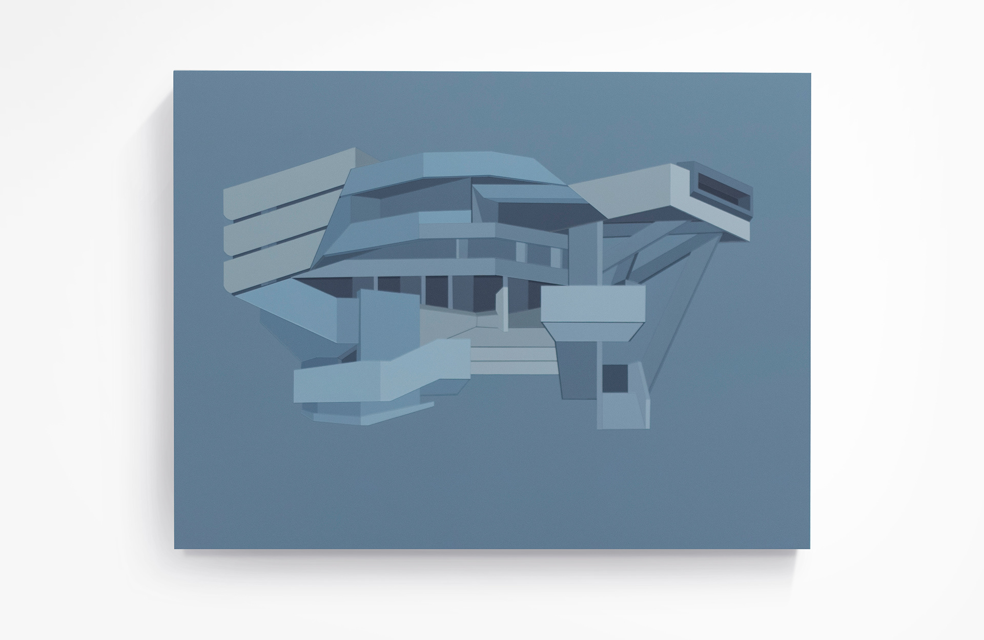 EC1N 8XX, acrylic on board, 45 x 60 cm, private collection
