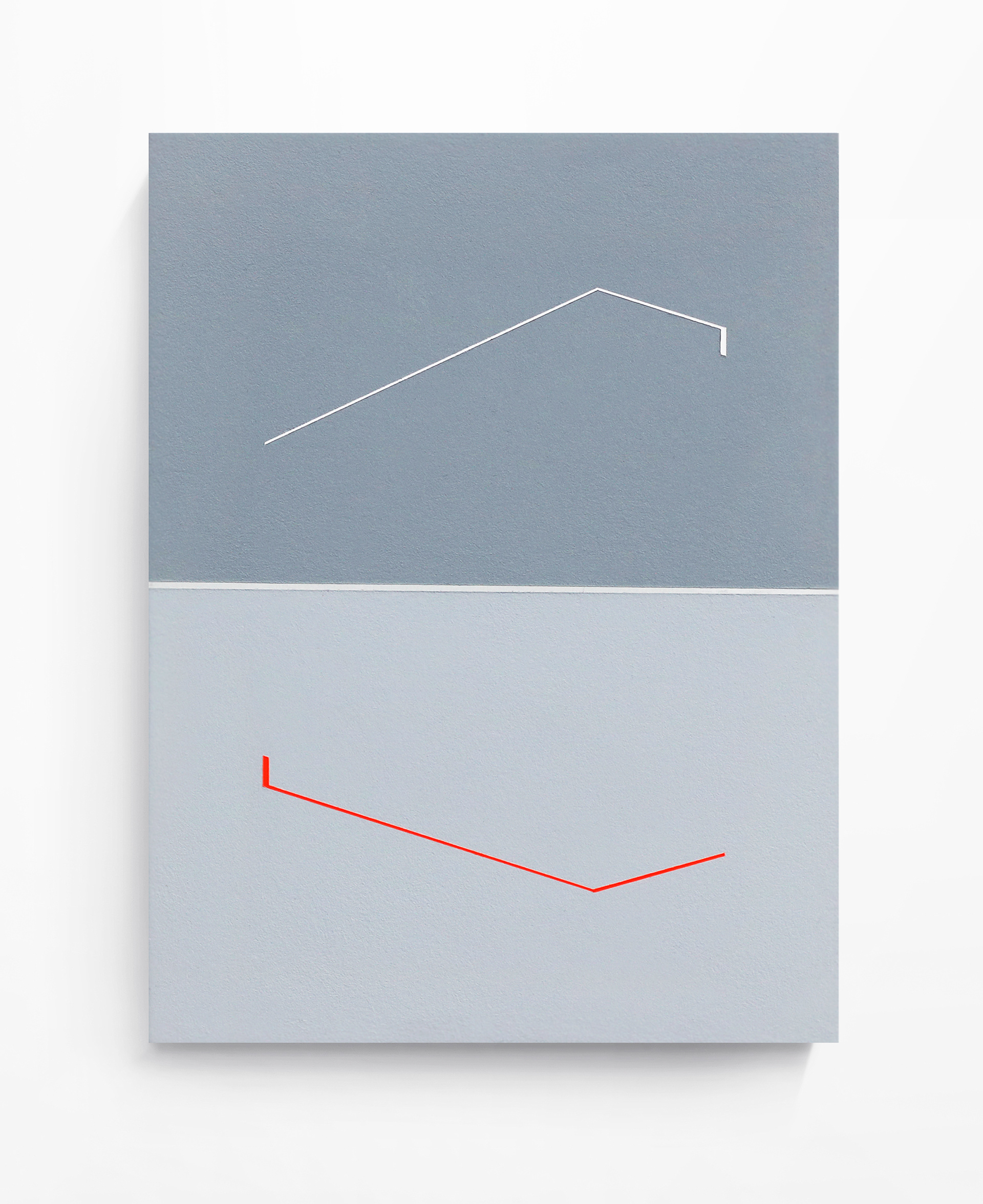 Parallel VII, acrylic on aluminium, 20.5 x 15.3 cm, available