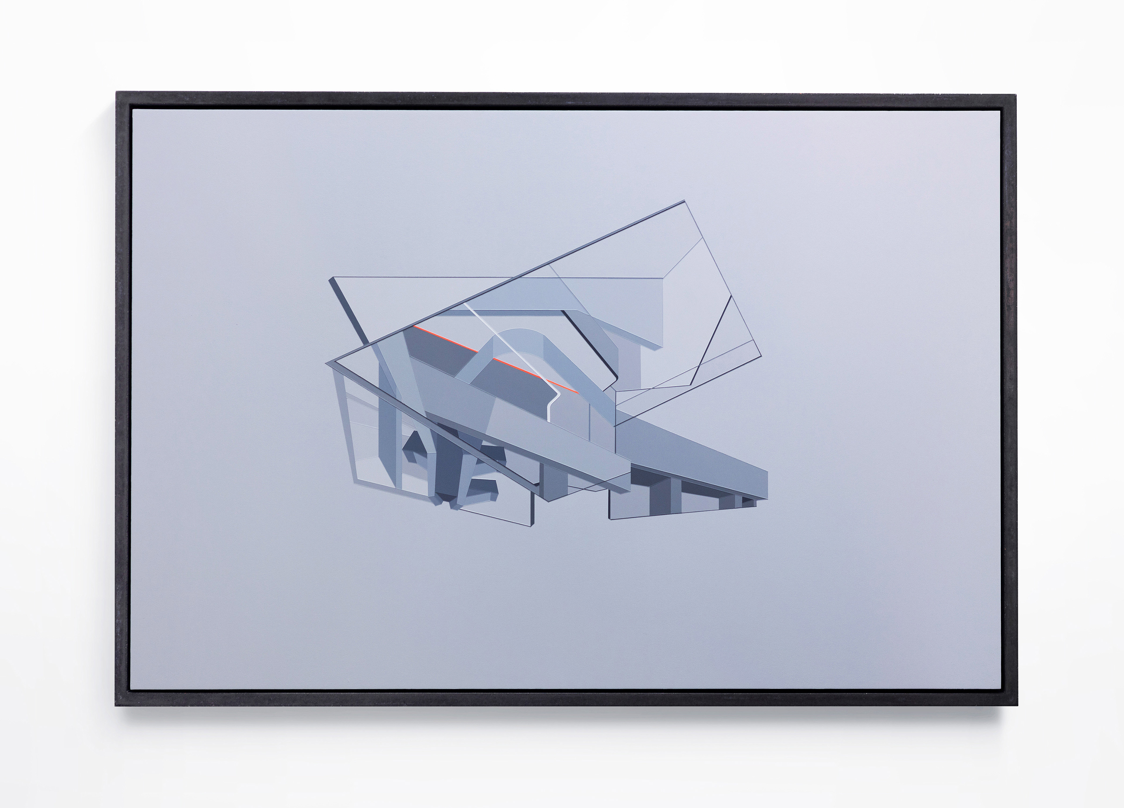 S86 5EY, acrylic on board in concrete frame, 63 x 93 cm, available