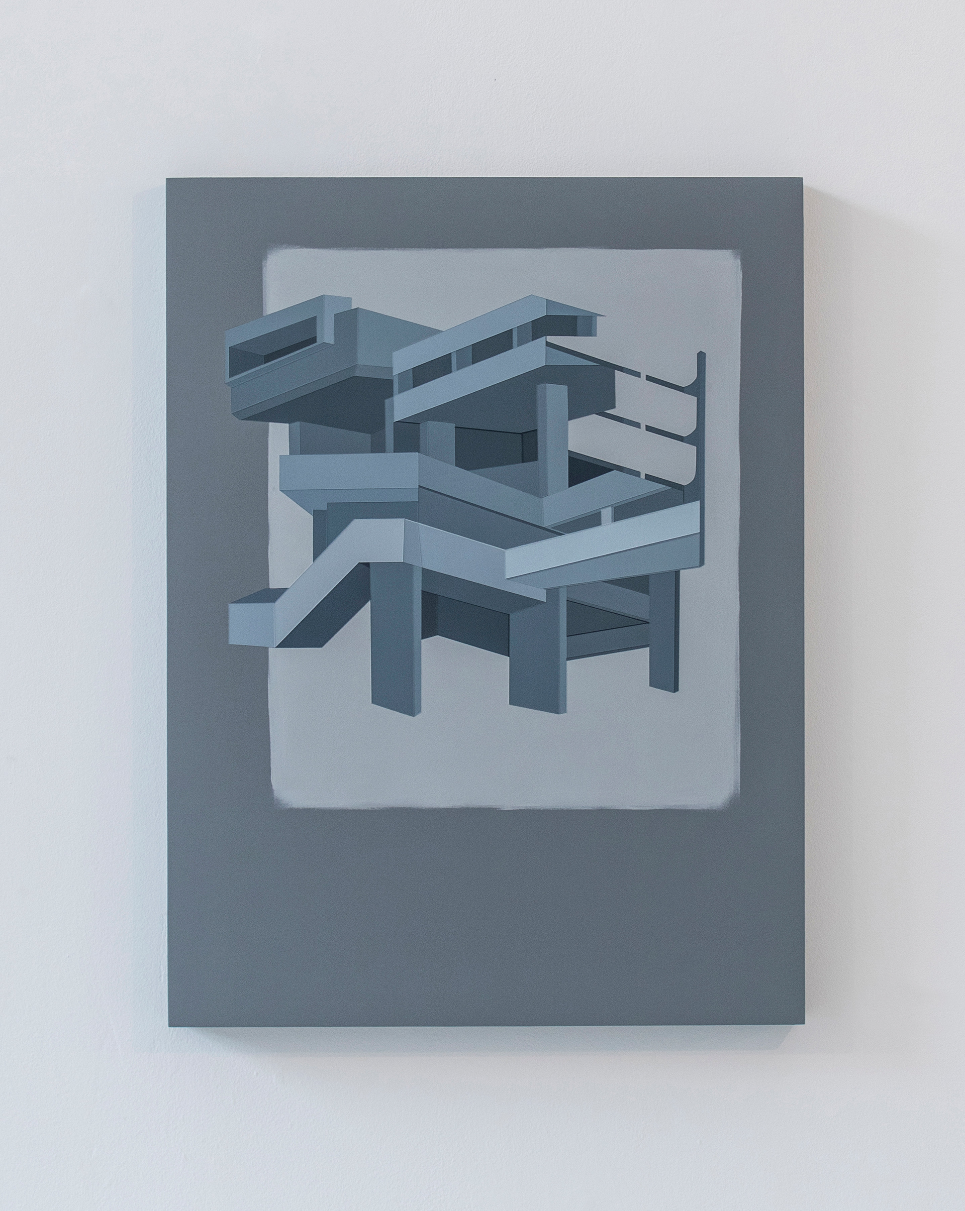 EC2Y 8PX, acrylic on board, 60 x 45 cm, private collection