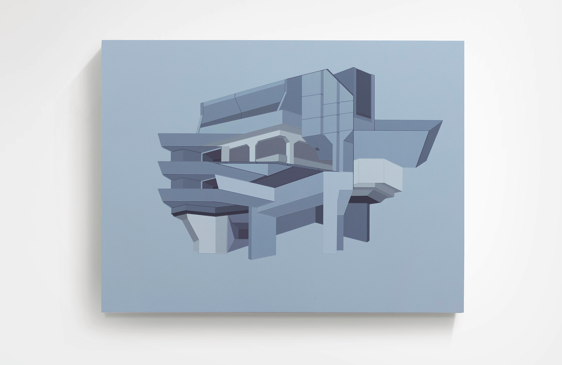 EC1N 5XX, acrylic on board, 45 x 60 cm, private collection