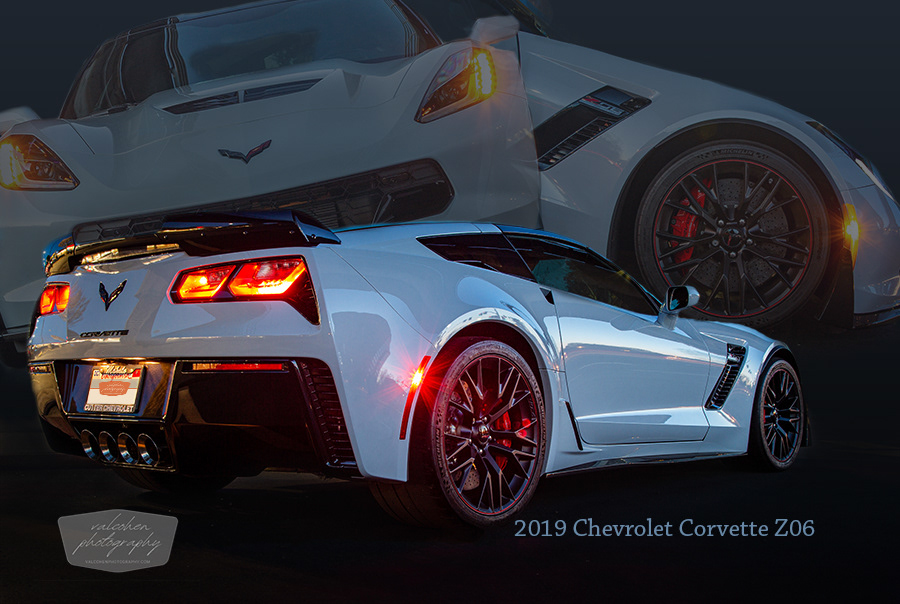 Garage Montage, Fine Art, 2019, Chevrolet, Corvette, Z06, White