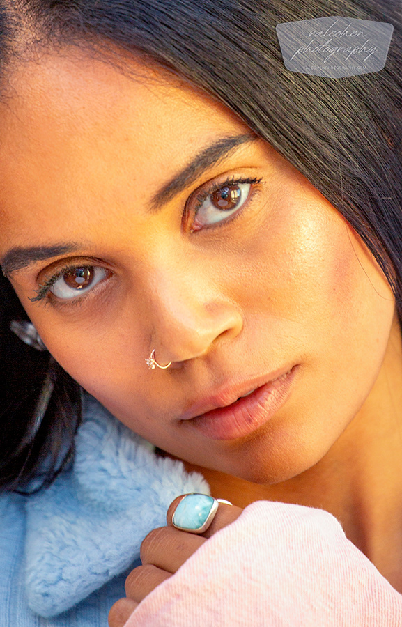 Portrait, Female, Headshot, Eyes, Ring, Blue