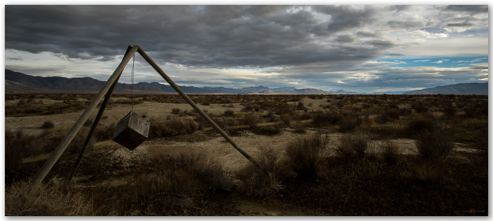 Wind vane. Installation on the Smoke Creek Desert, NV, USA.