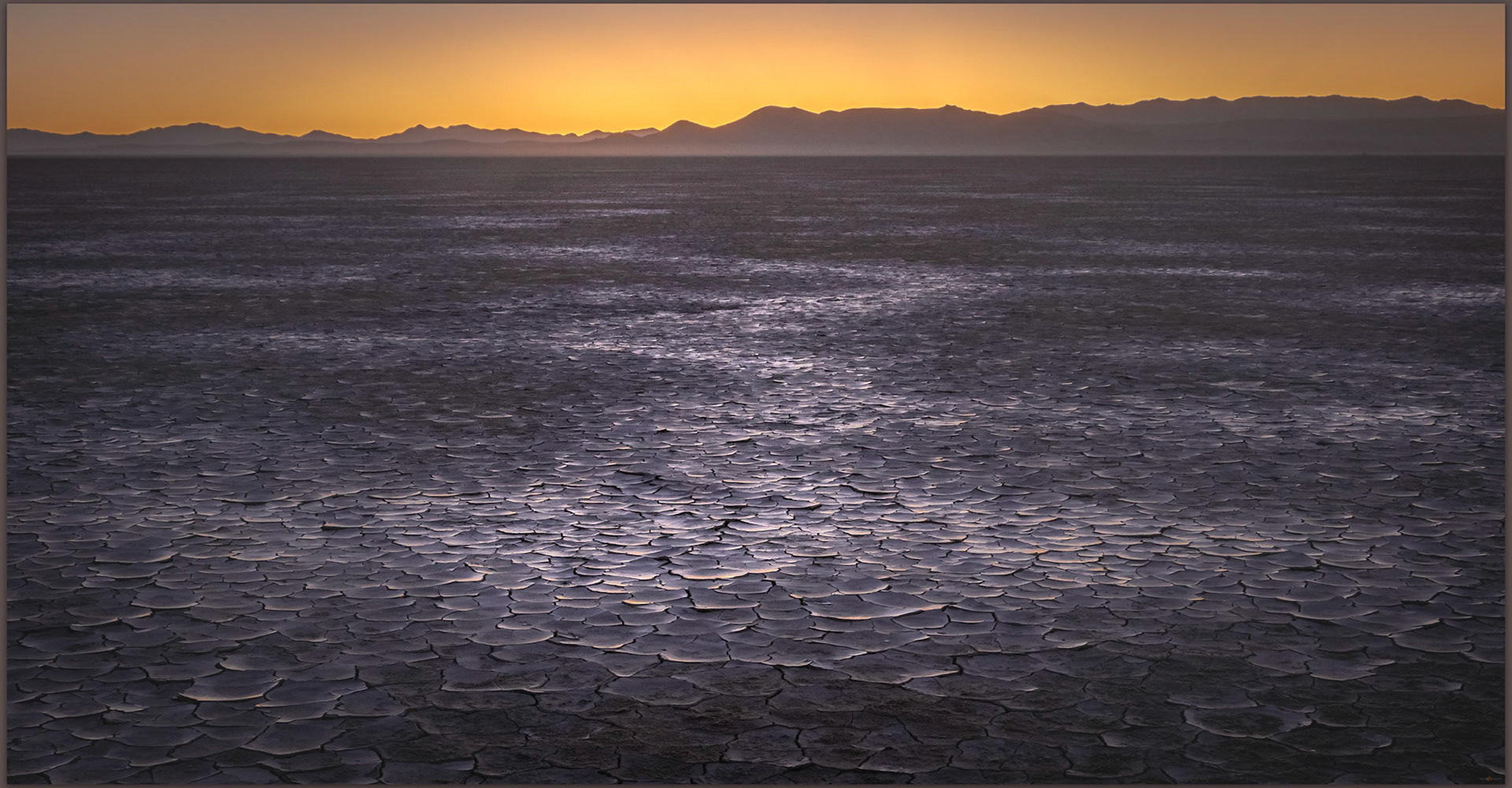 Playa before dawn. Black Rock Desert, NV, USA.
