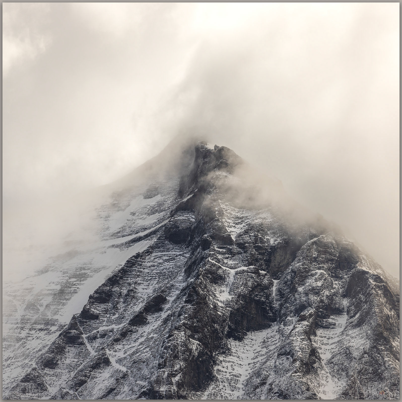 Attention. This ridge held my gaze throughout the day, Torres del Paine National Park, Chile