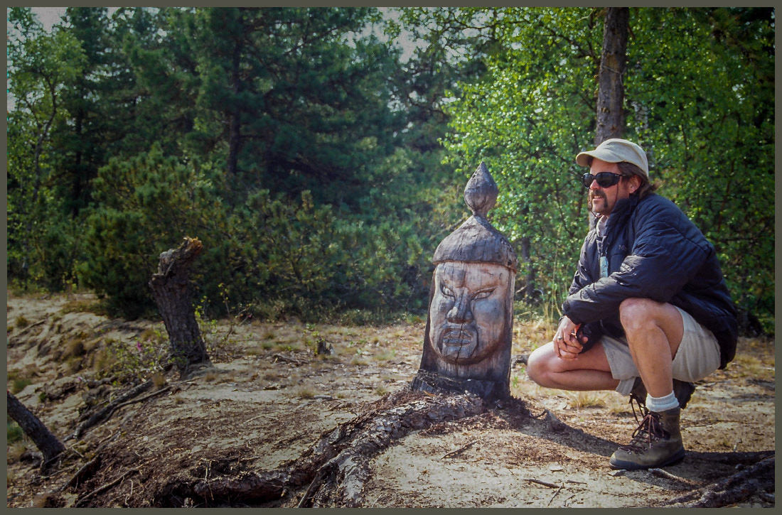 On the shore. A stop before we hit the trail, Lake Baikal, Buryatia, Russia