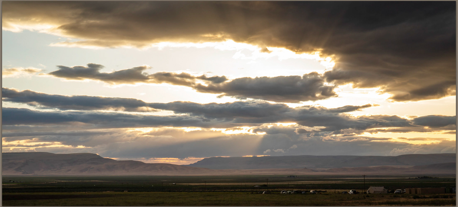 Camp after rain. Quiet in the Quinn River Valley, NV, USA